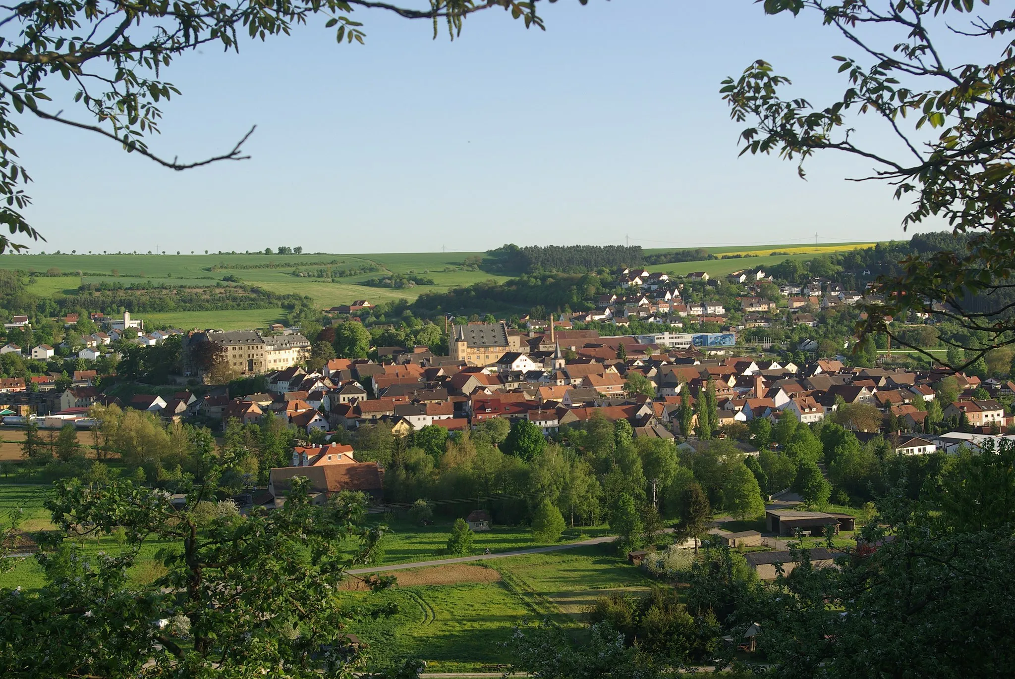 Photo showing: Ansicht des Ortes Thüngen (vom Weinberg)