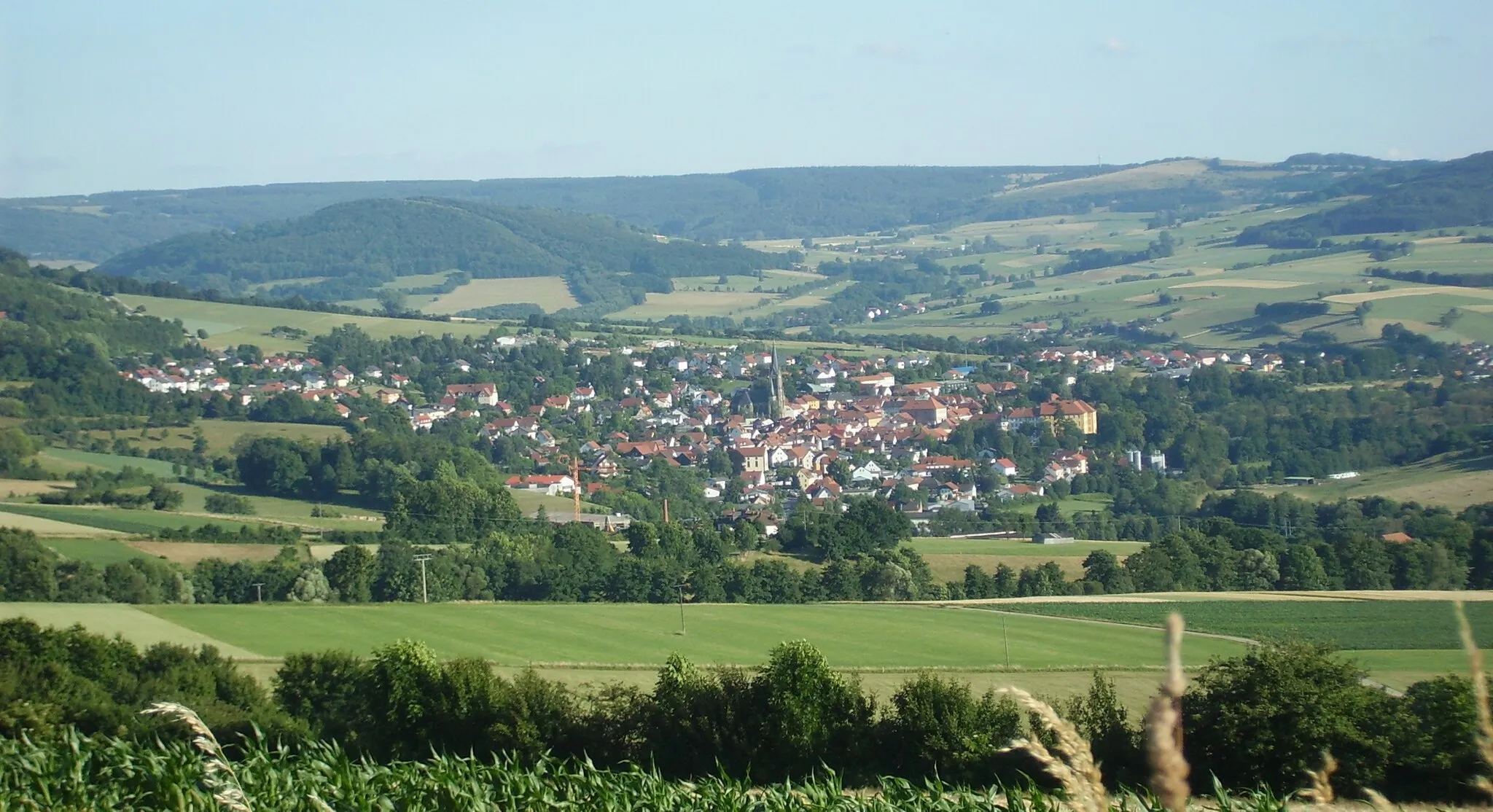Photo showing: Photo of the small city Tann in the Rhön mountains