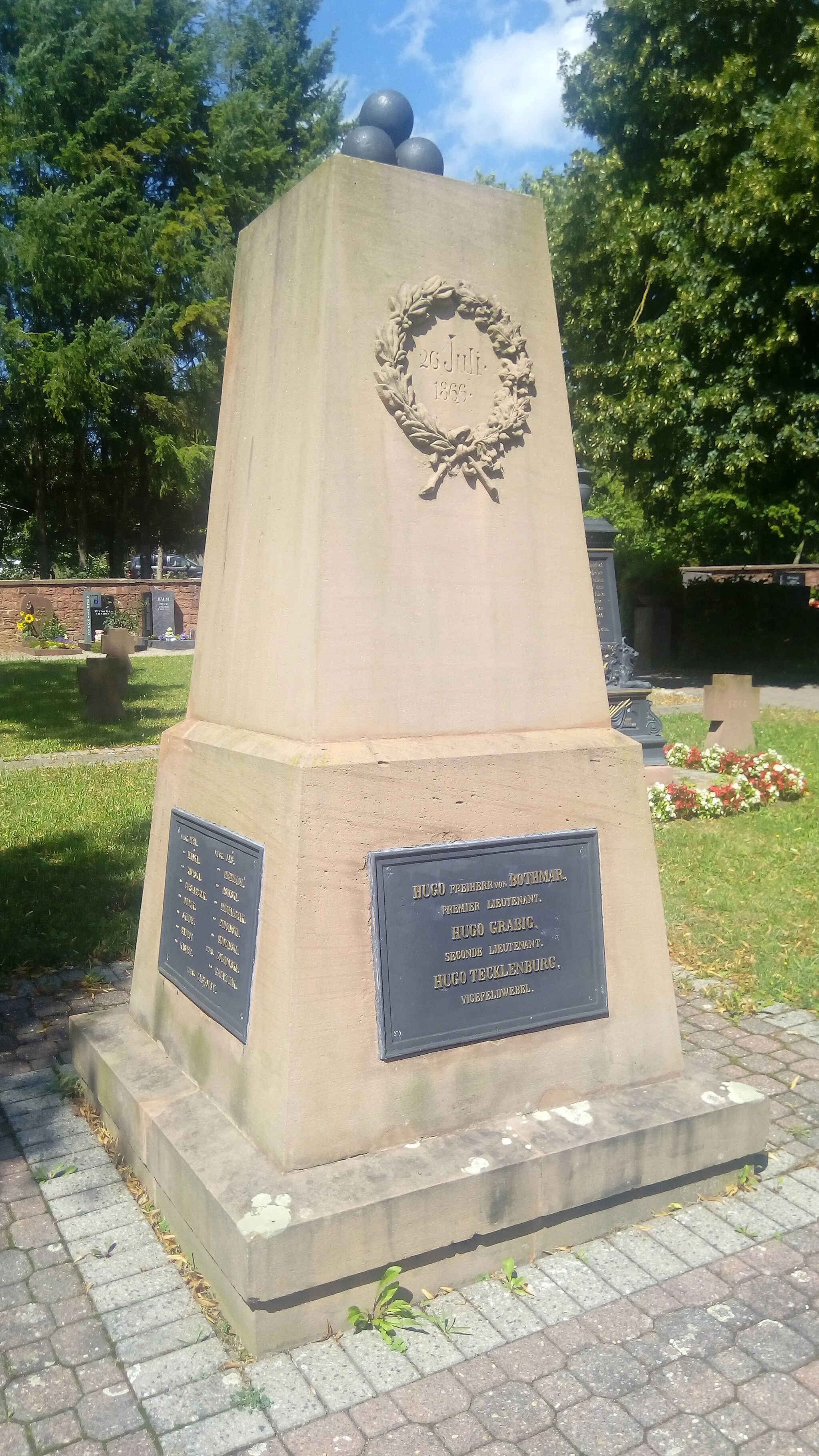 Photo showing: Denkmal für die Gefallenen des 4ten Posenschen Infanterie Regiments № 59