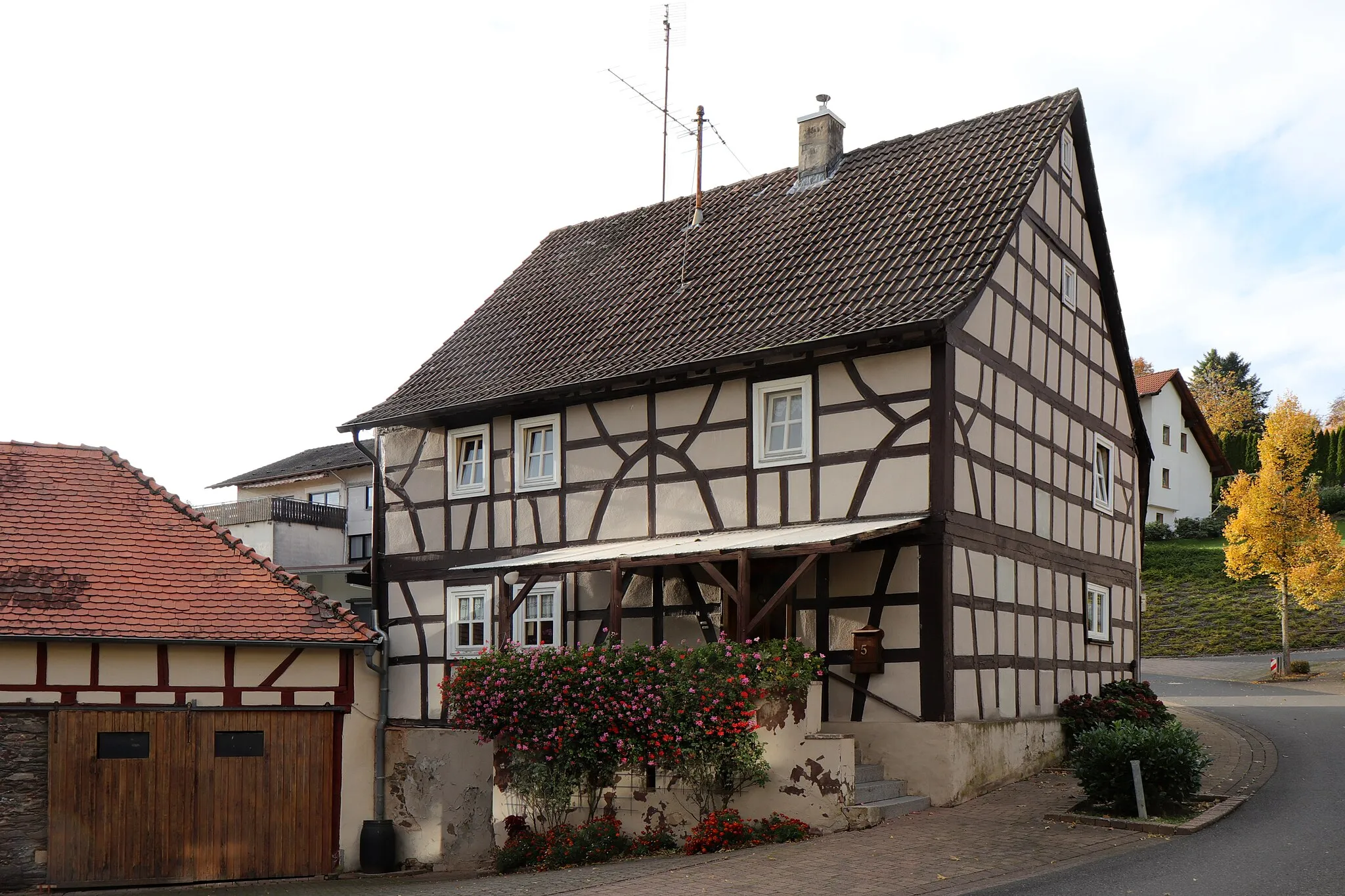 Photo showing: Johannesberg, Rueckersbach, Sonnenbergstrasse 5, timber framed residential house