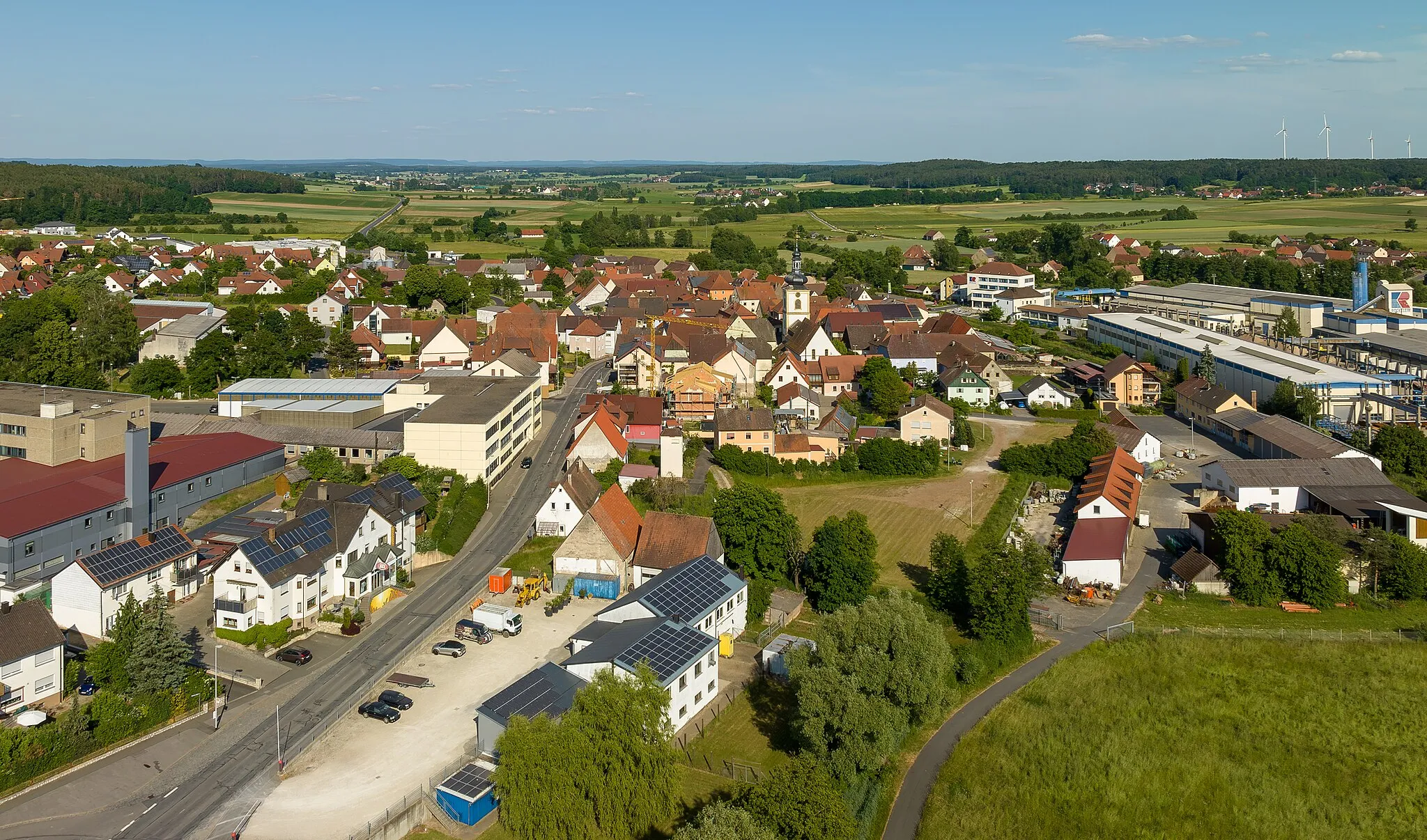 Photo showing: Wachenroth aerial view