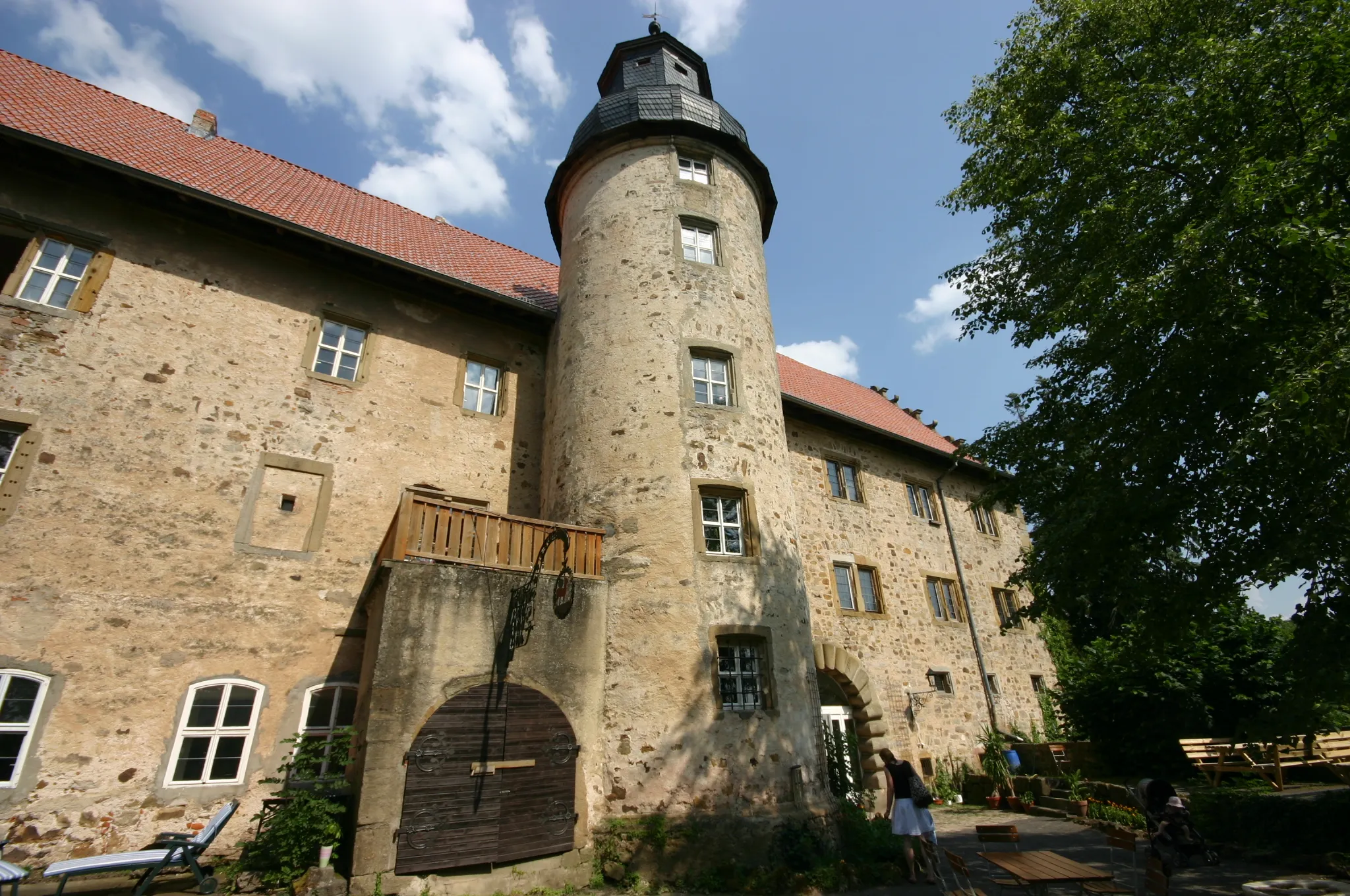 Photo showing: Blick auf die Bettenburg vom kleinen Park aus gesehen