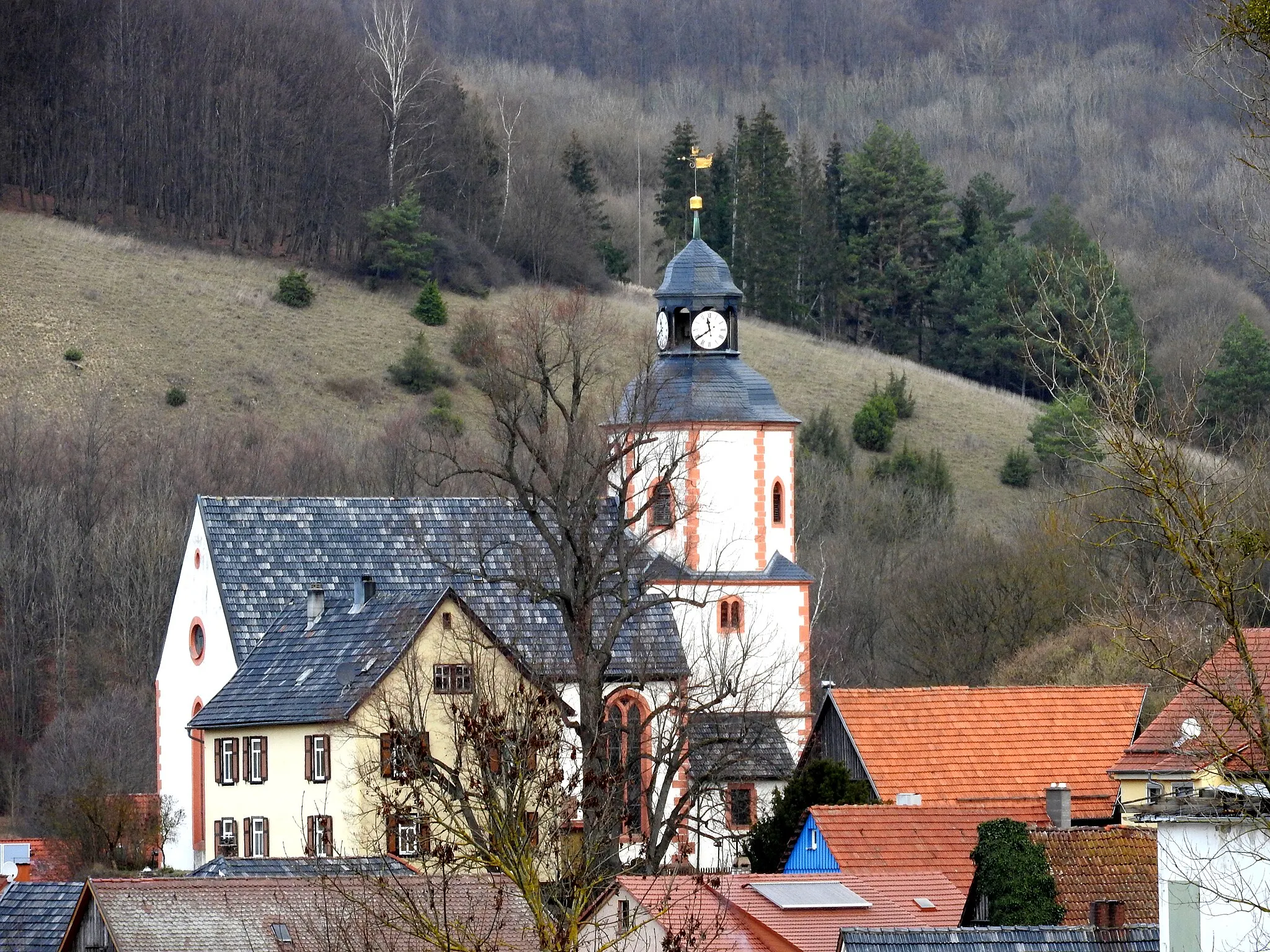Photo showing: Evangelische St. Marien Kirche in Unterweid, Thüringen