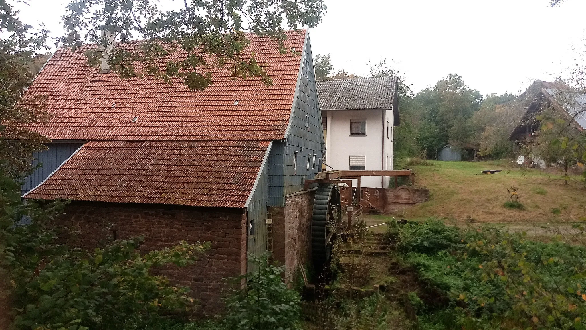 Photo showing: Riesenmühle (Wassermühle im Ünglert)