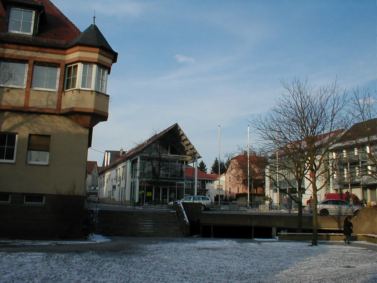 Photo showing: Rathausplatz von Hösbach