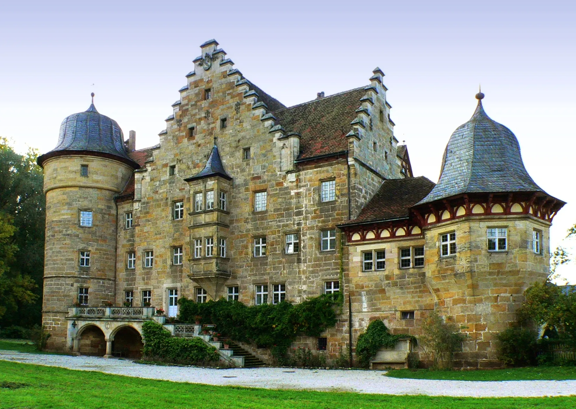 Photo showing: Schloss Eyrichshof bei Ebern (Bayern), Südansicht