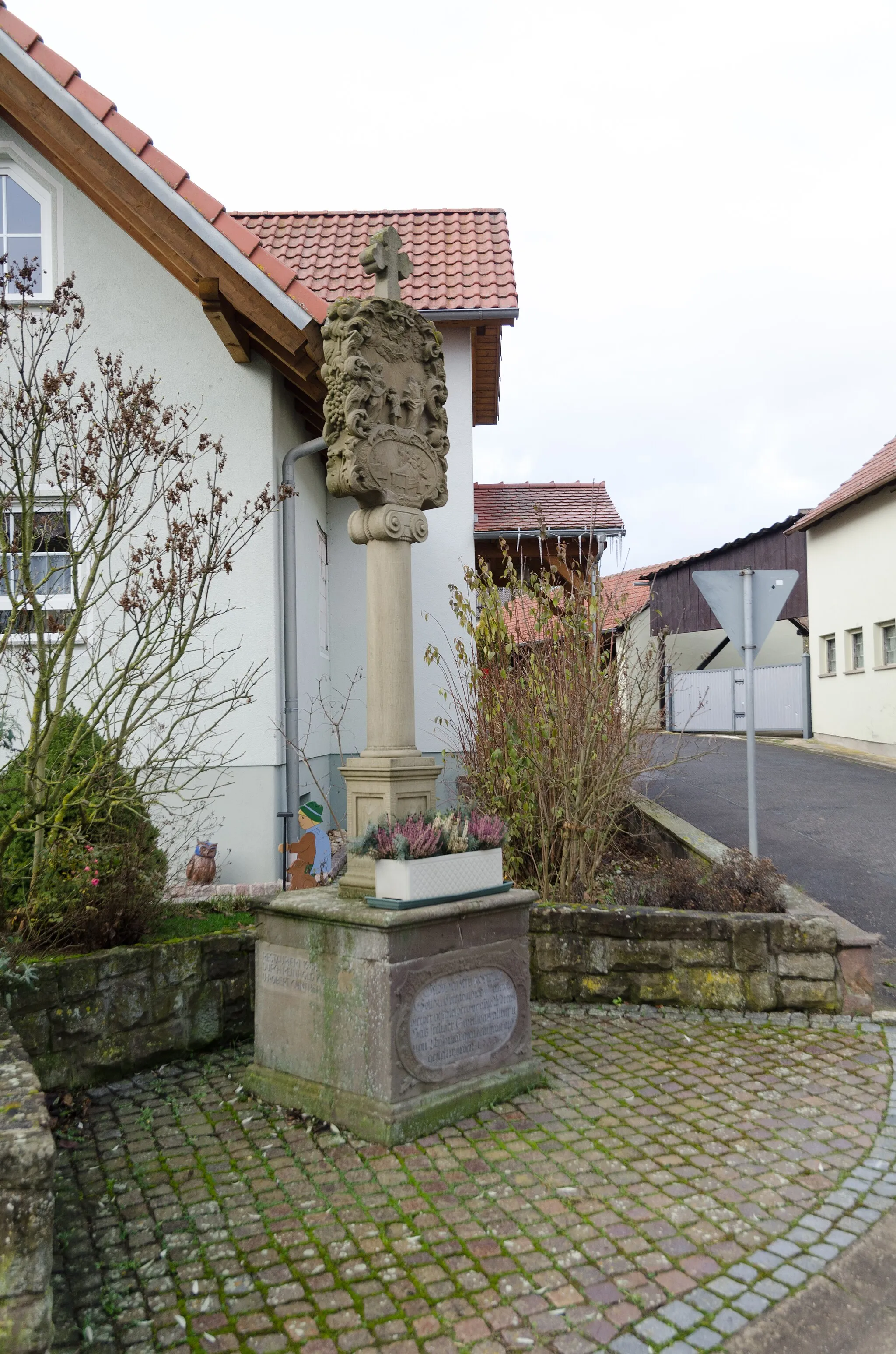 Photo showing: Wasserlosen, Brebersdorf, Bildstock, D-6-78-192-11