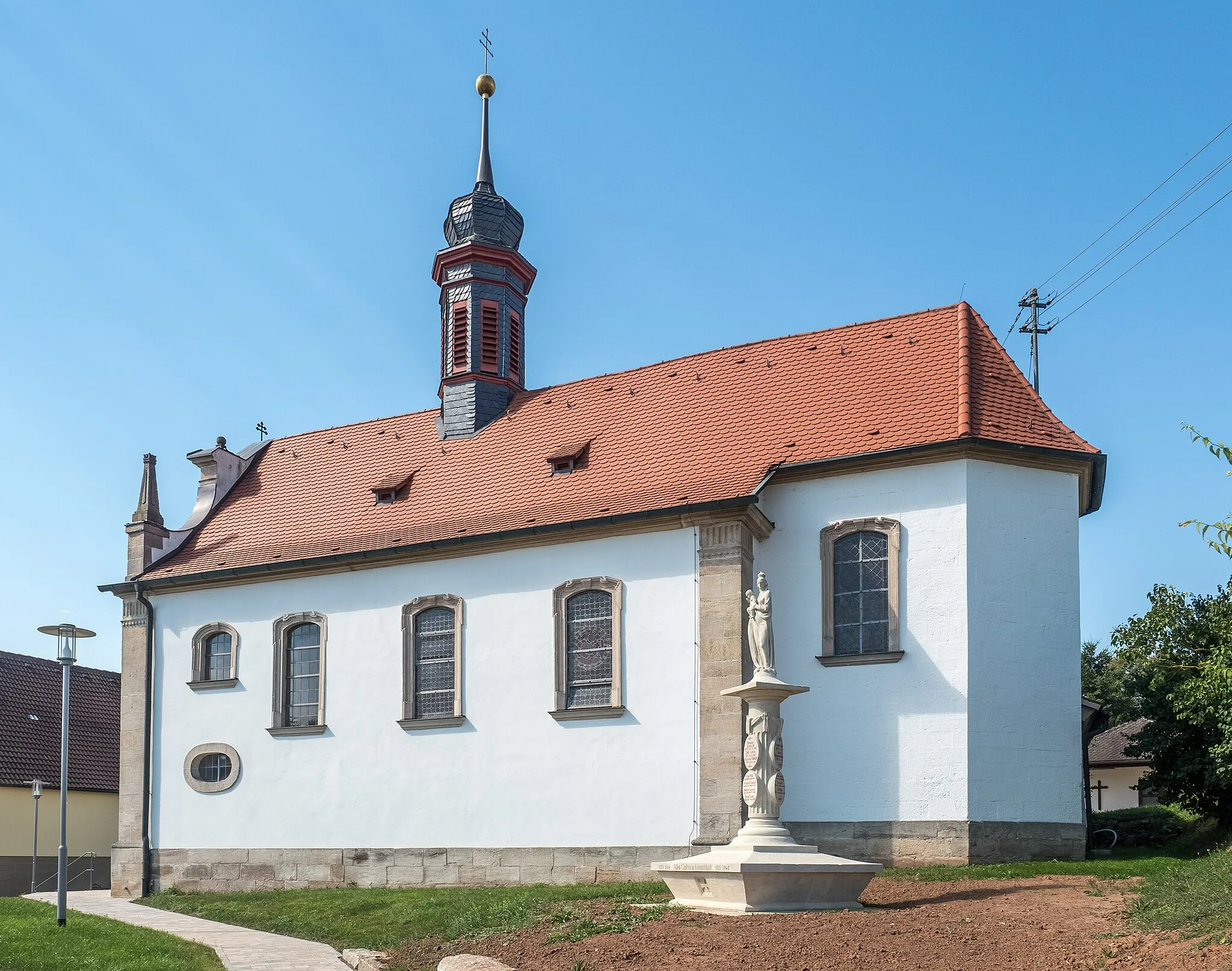 Photo showing: St. Nicholas Church in Kimmelsbach. 758-63,1908 extended.