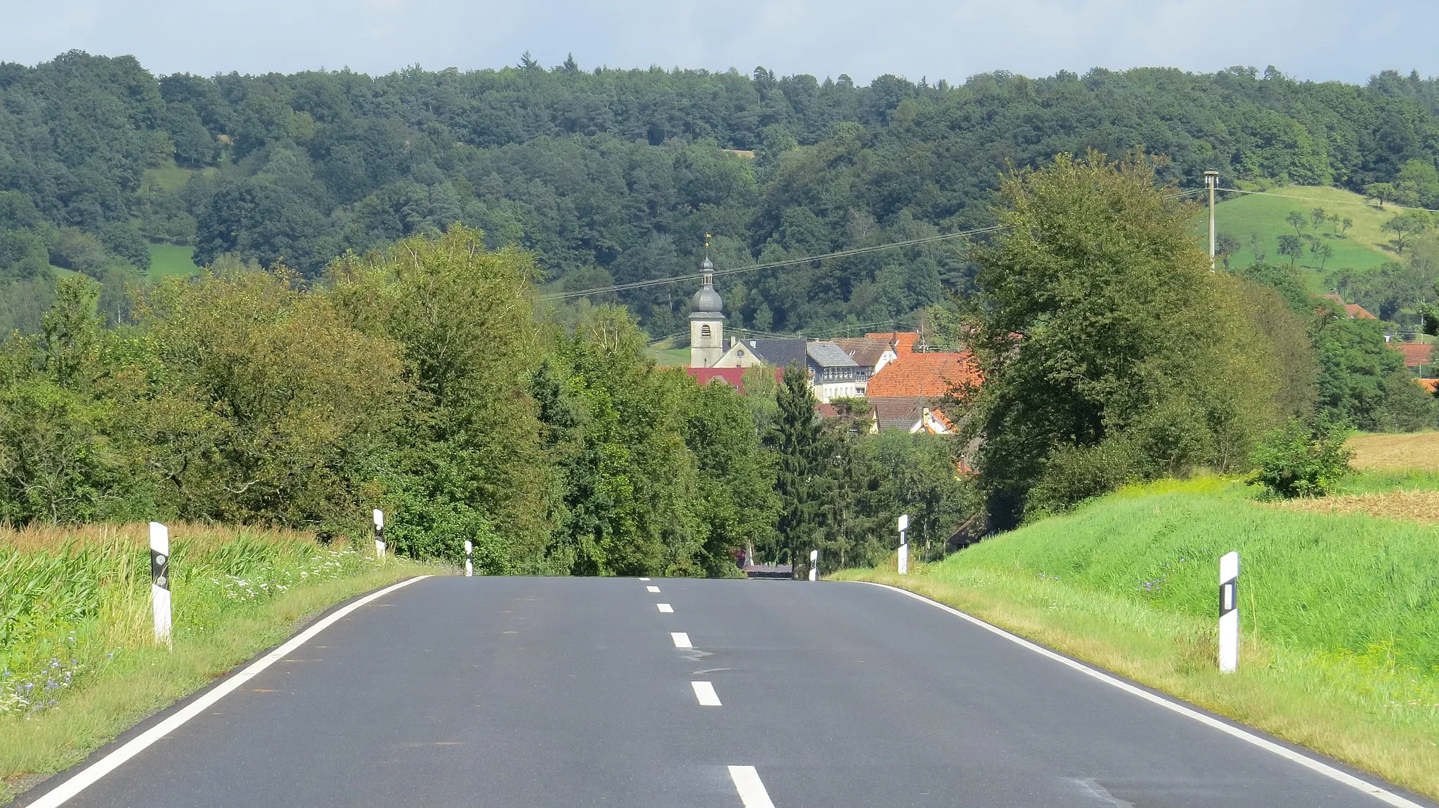 Photo showing: Schweinshaupten von Westen, Bundorf