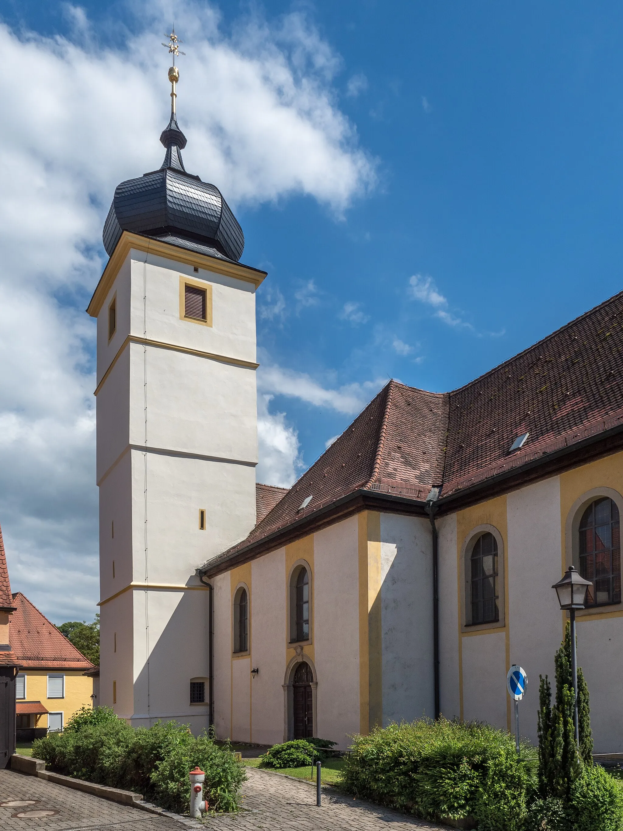 Photo showing: Catholic parish church Mariae Himmelfahrt in Schönbrunn in Steigerwald