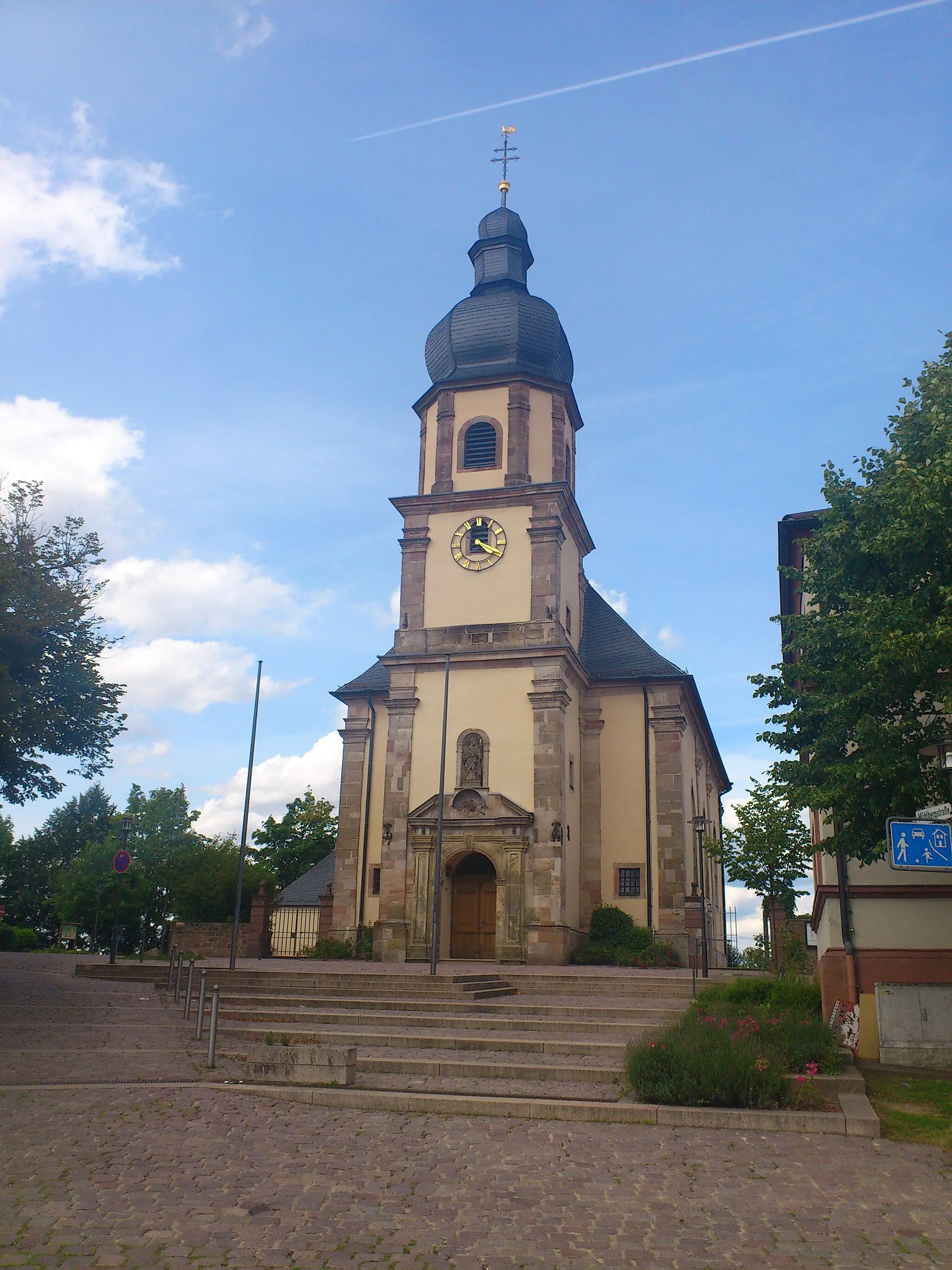 Photo showing: Die katholische Pfarrkirche St. Johannis Enthauptung in Johannesberg (Bayern)