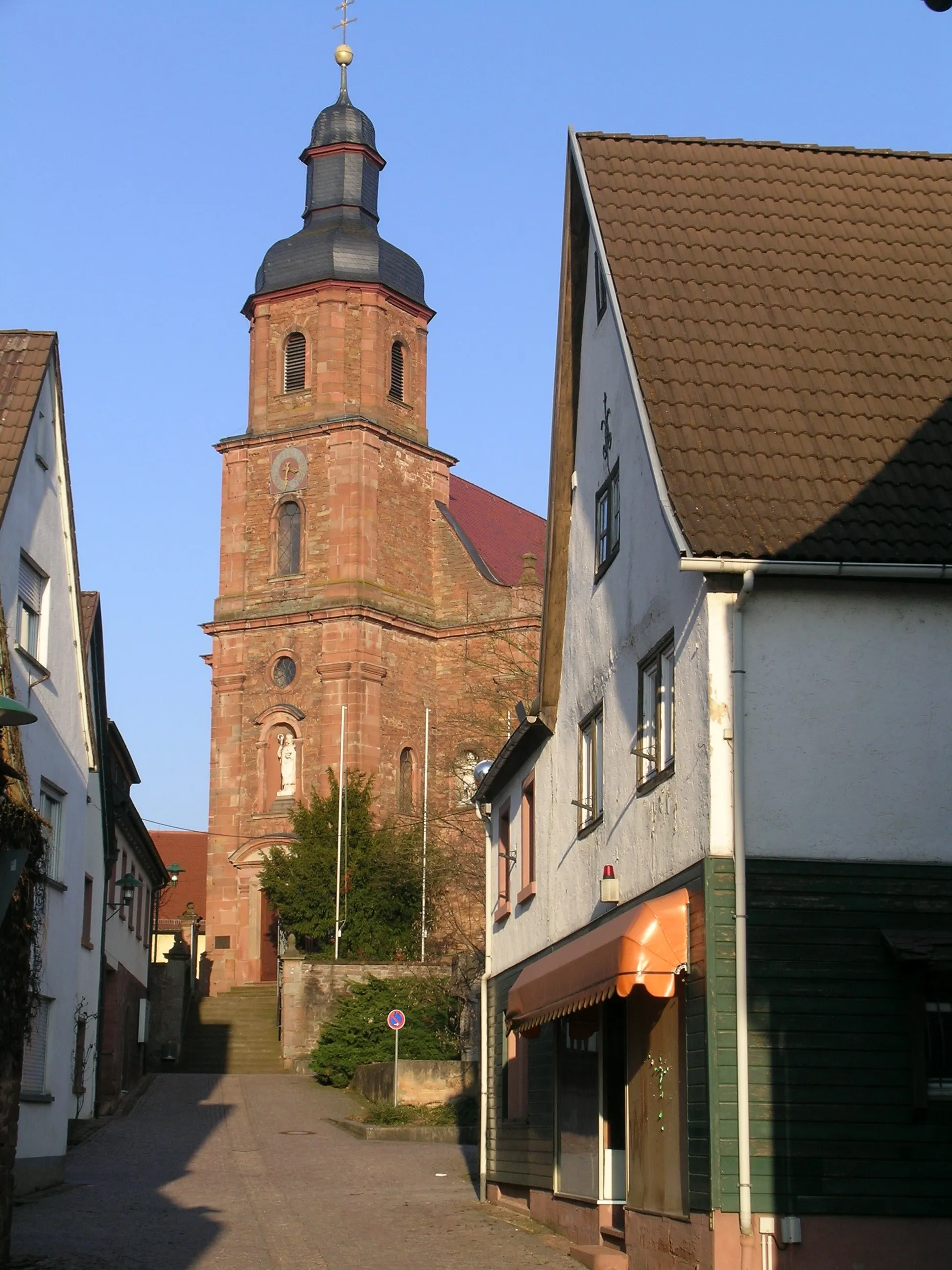 Photo showing: Pfarrkirche St. Martin in Mömlingen (Bayern), 1774-77
