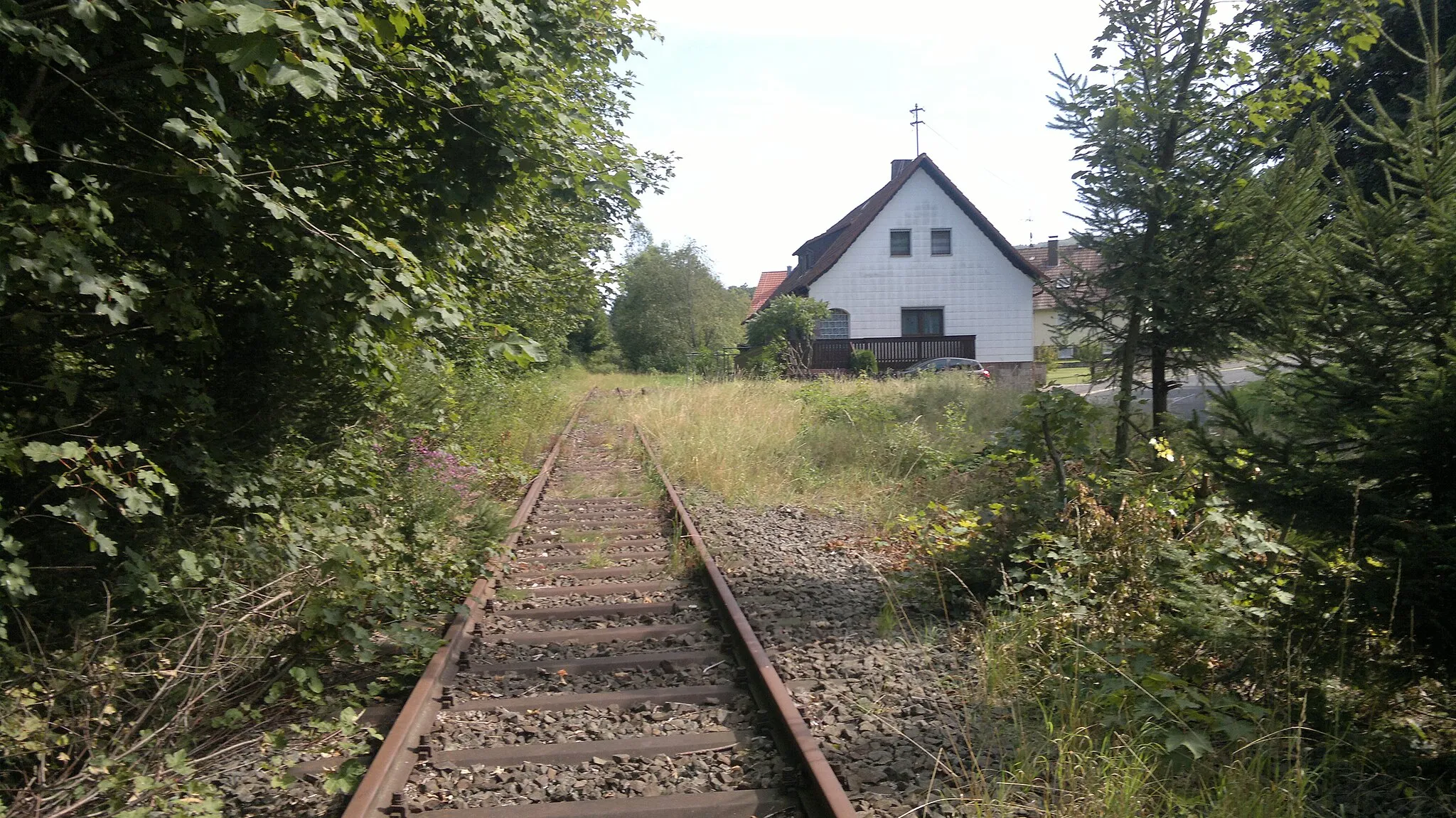 Photo showing: ehem. Bahnhof Kreuzberg in Oberwildflecken