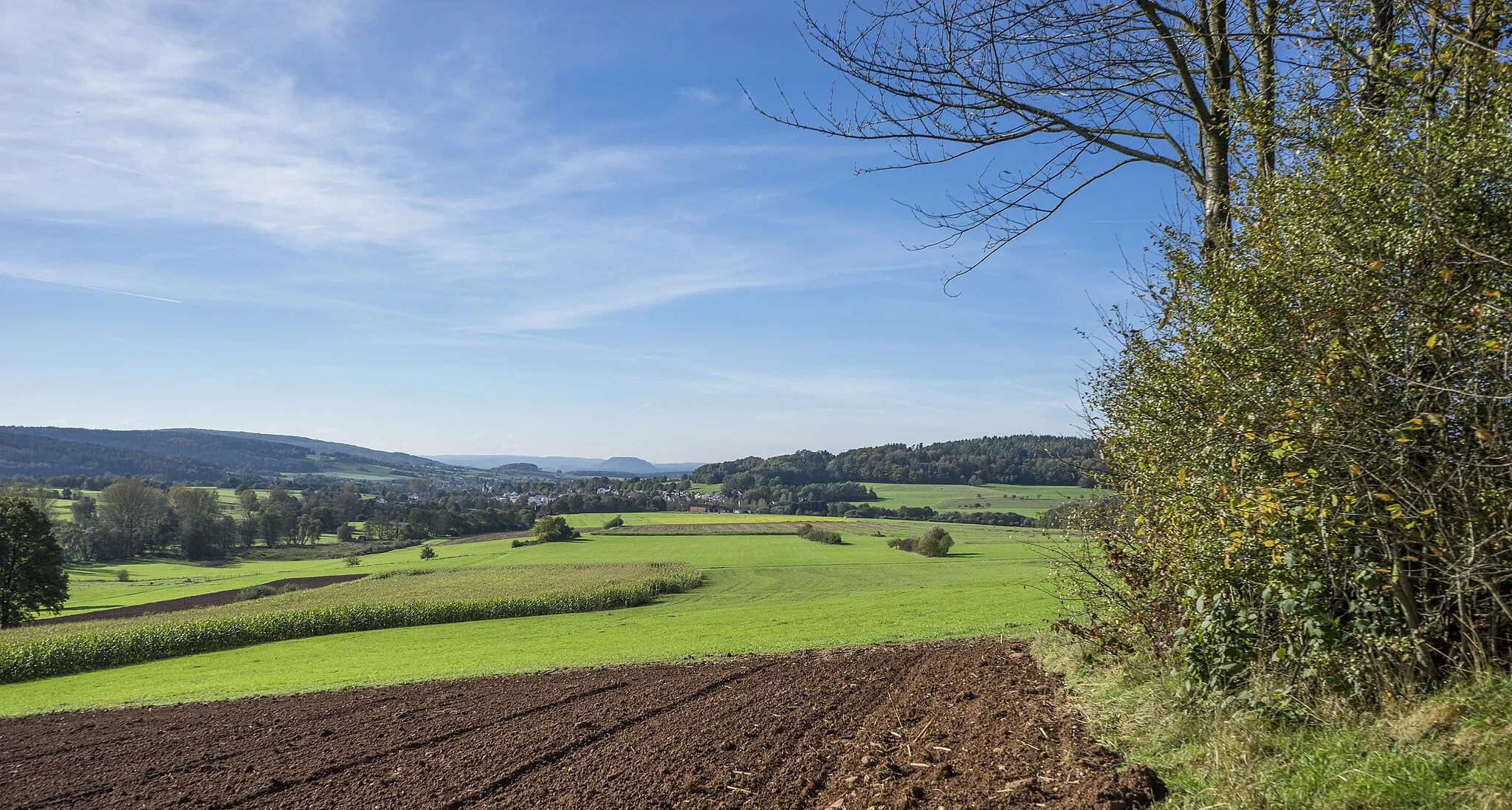 Photo showing: View from Weyhers west to Lütter