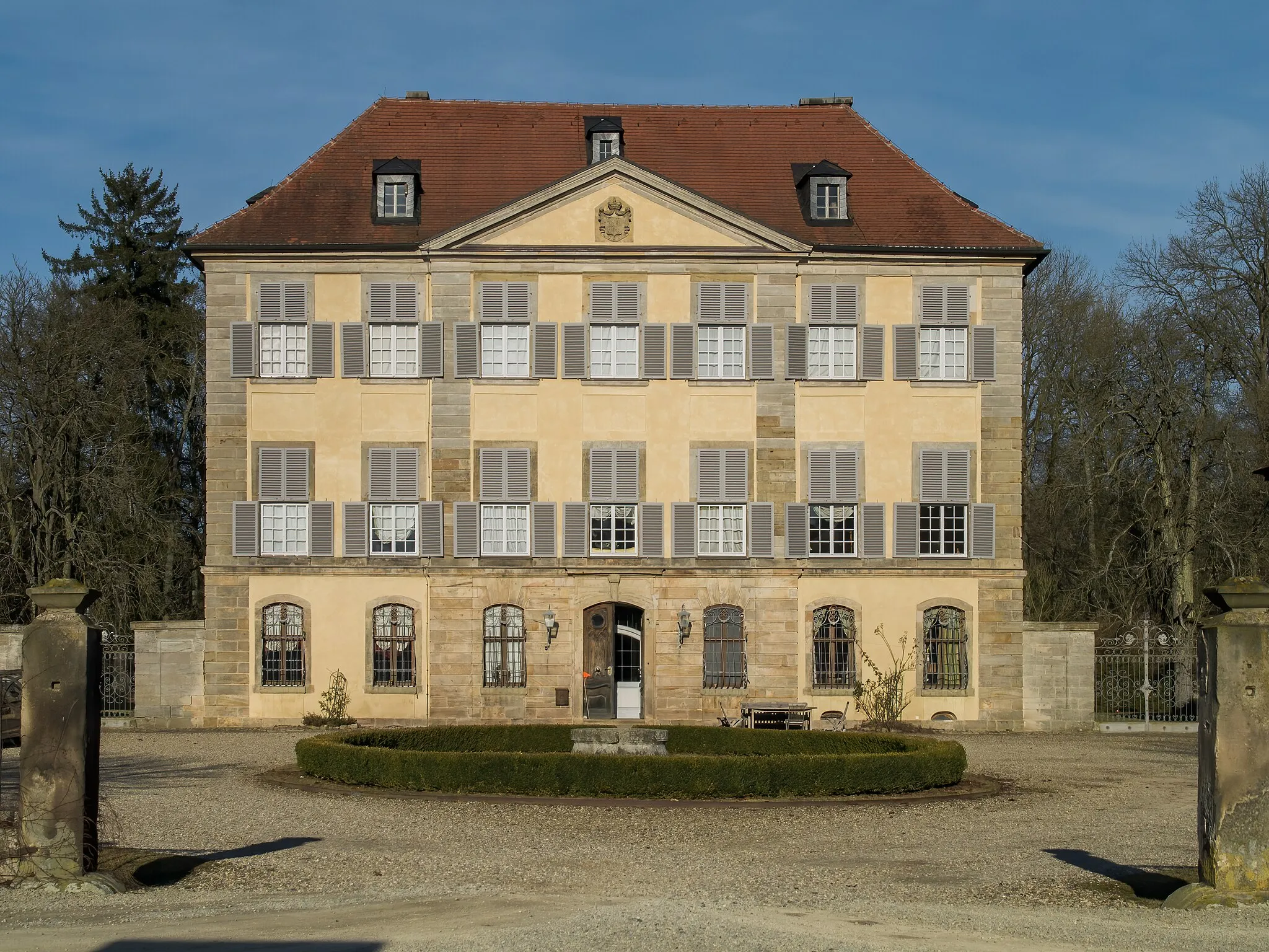 Photo showing: Birkenfeld castle in the nature park Haßberge