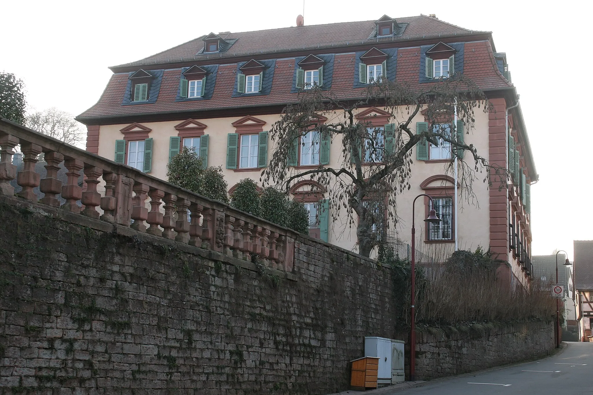 Photo showing: Schloss in Laudenbach (Bayern), erbaut im 18. Jahrhundert.