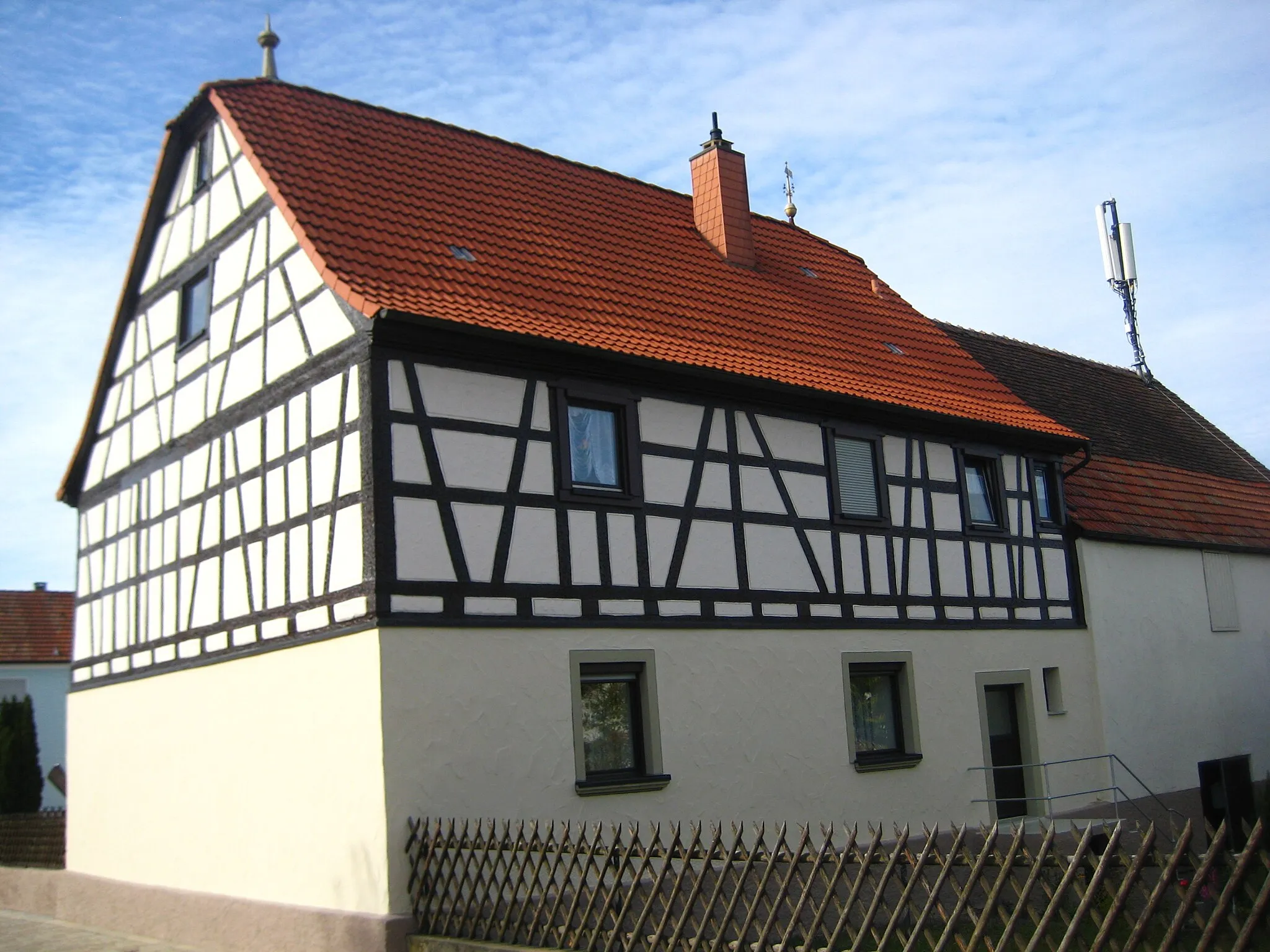 Photo showing: Anwesen Stadtweg 3, Kist, wohl 17./18. Jahrhundert