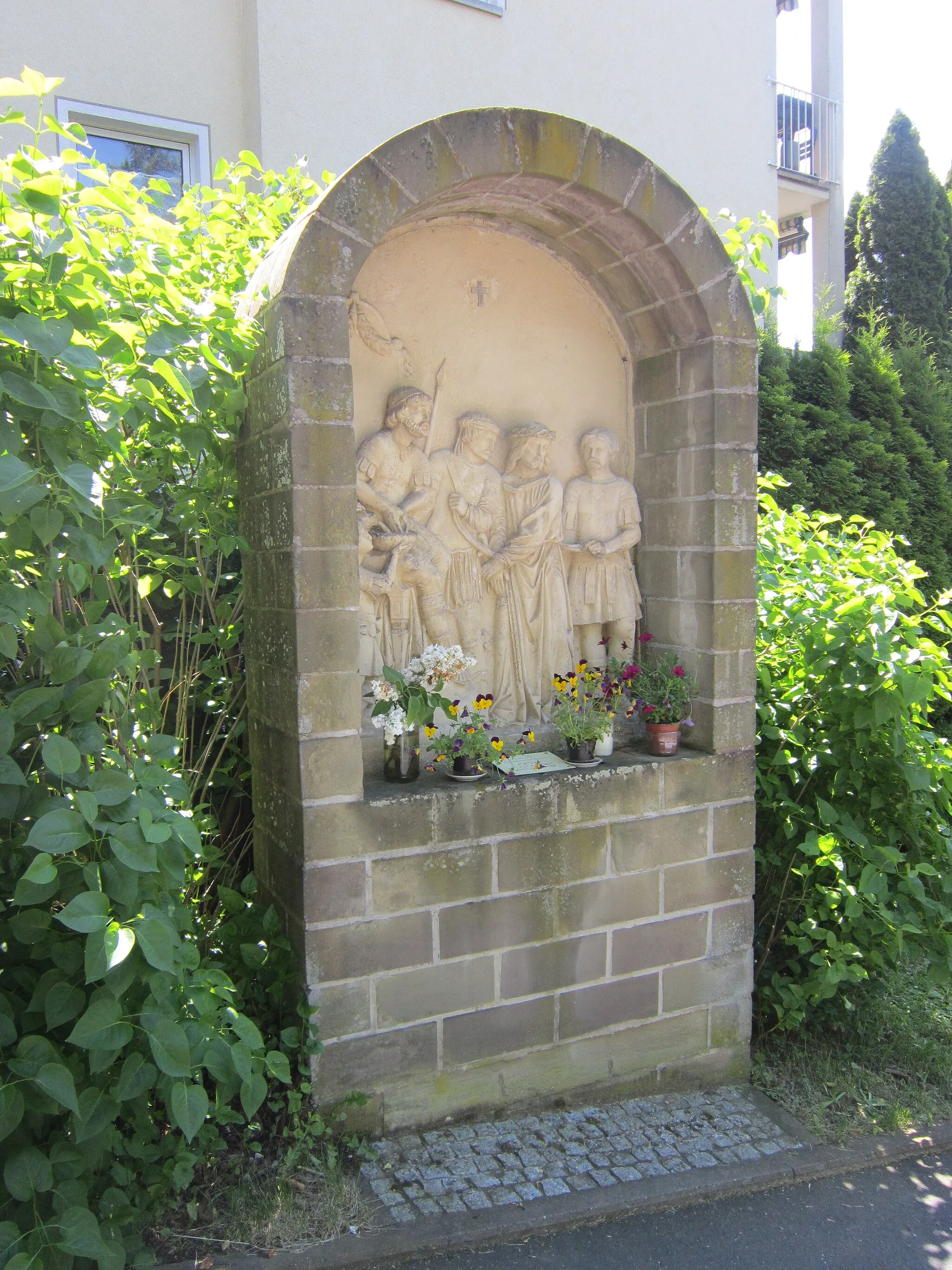 Photo showing: 1st Station of the Way of the Cross of the "Stationsberg" in the German spa of Bad Kissingen in Lower Franconia (Bavaria).