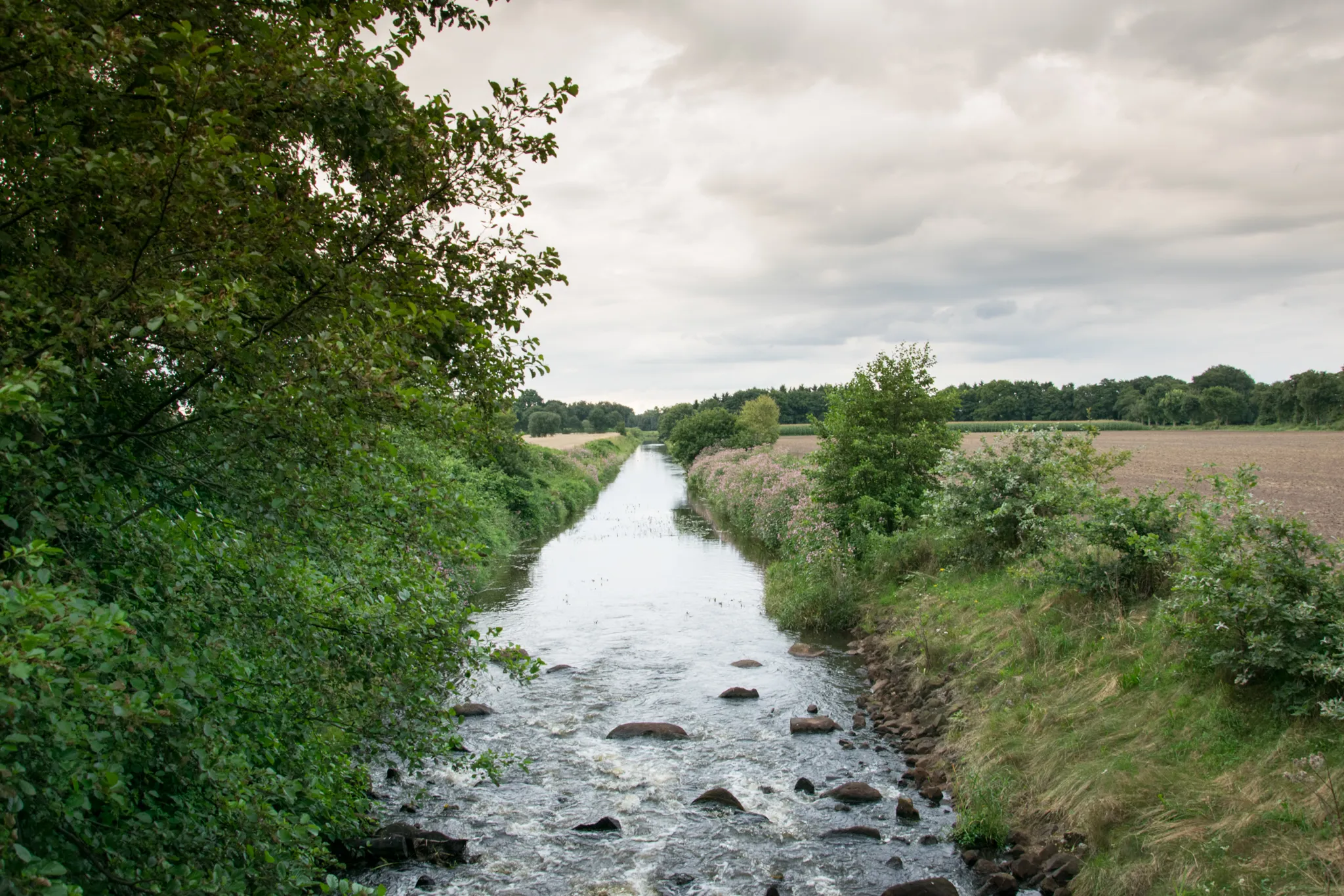 Photo showing: The River Lethe near Tungeln, Germany