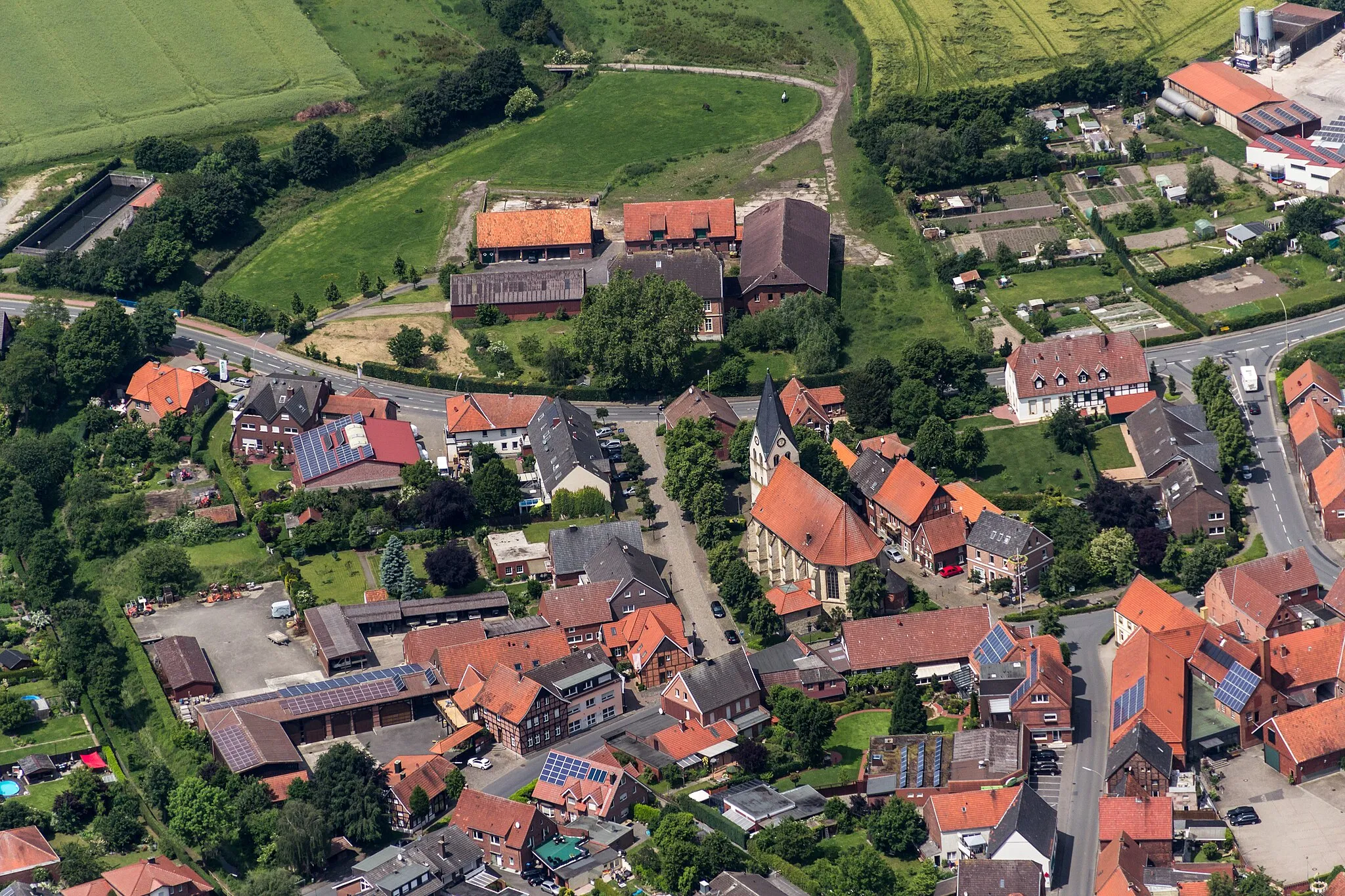 Photo showing: St Lambertus Church, Hoetmar, Warendorf, North Rhine-Westphalia, Germany