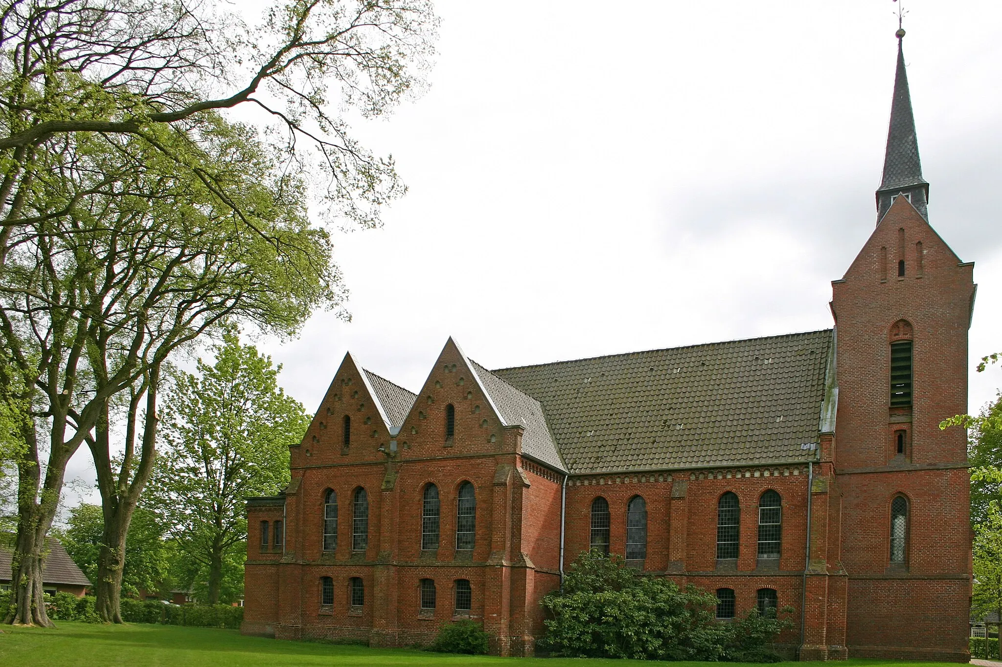 Photo showing: Christ Church in Hollen, district of Leer, East Frisia, Germany
