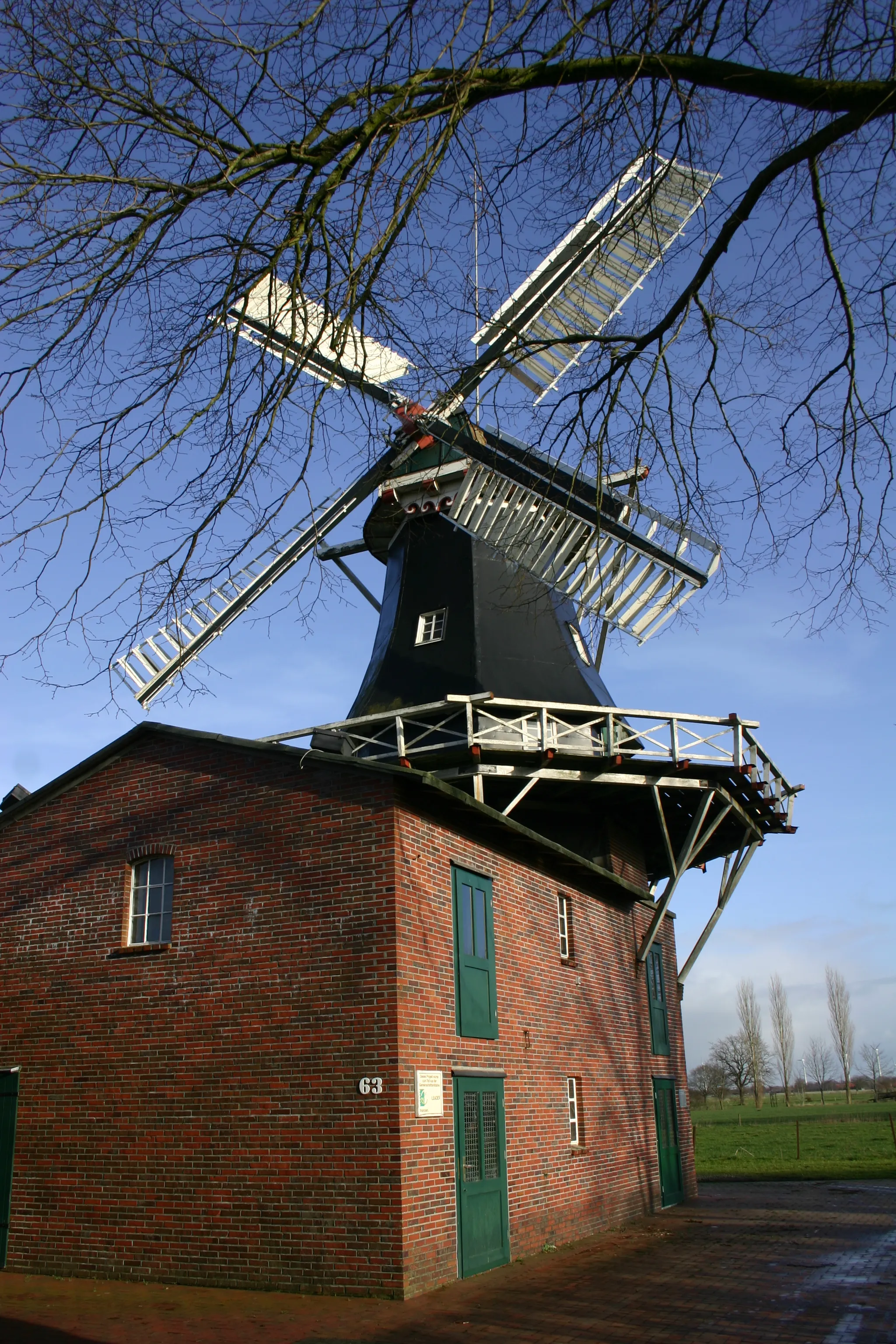 Photo showing: Windmill in Südgeorgsfehn, district of Leer, East Frisia, Germany
