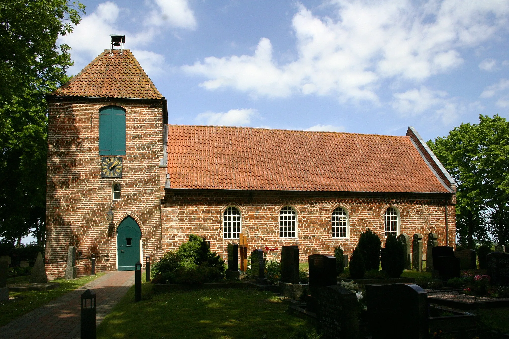 Photo showing: Historic church in Vellage, district of Leer, East Frisia, Germany