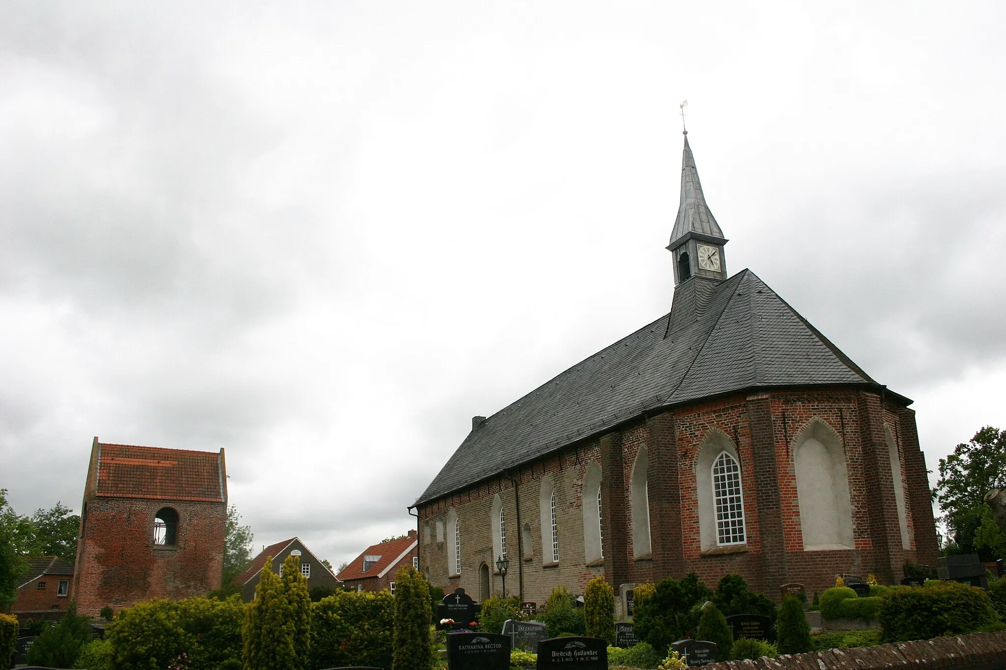 Photo showing: Historic St. Mary's Church in Nesse, district of Aurich, East Frisia, Germany
