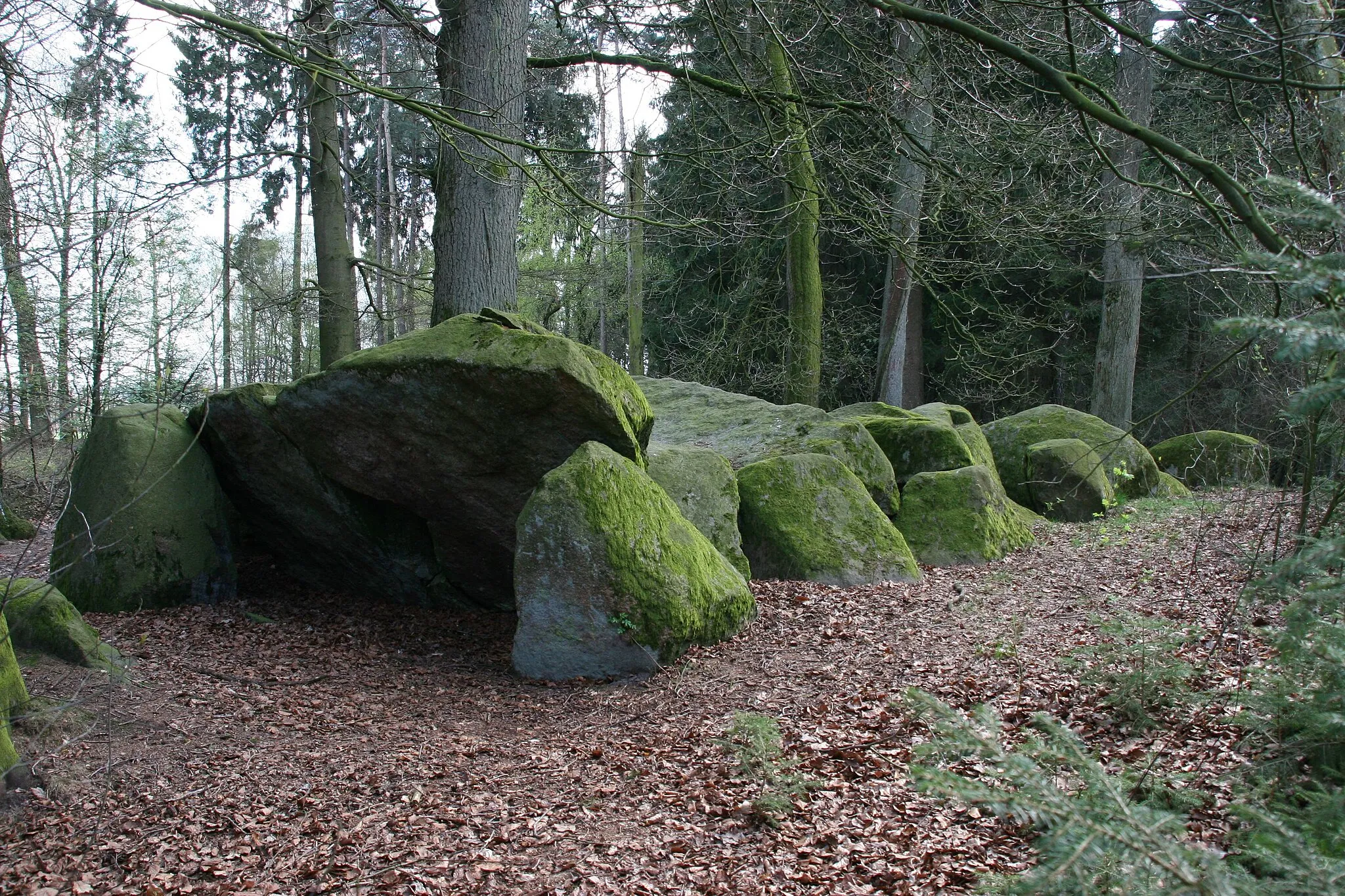 Photo showing: Belm: megalithic chambered tomb "Sloopsteine von Haltern"