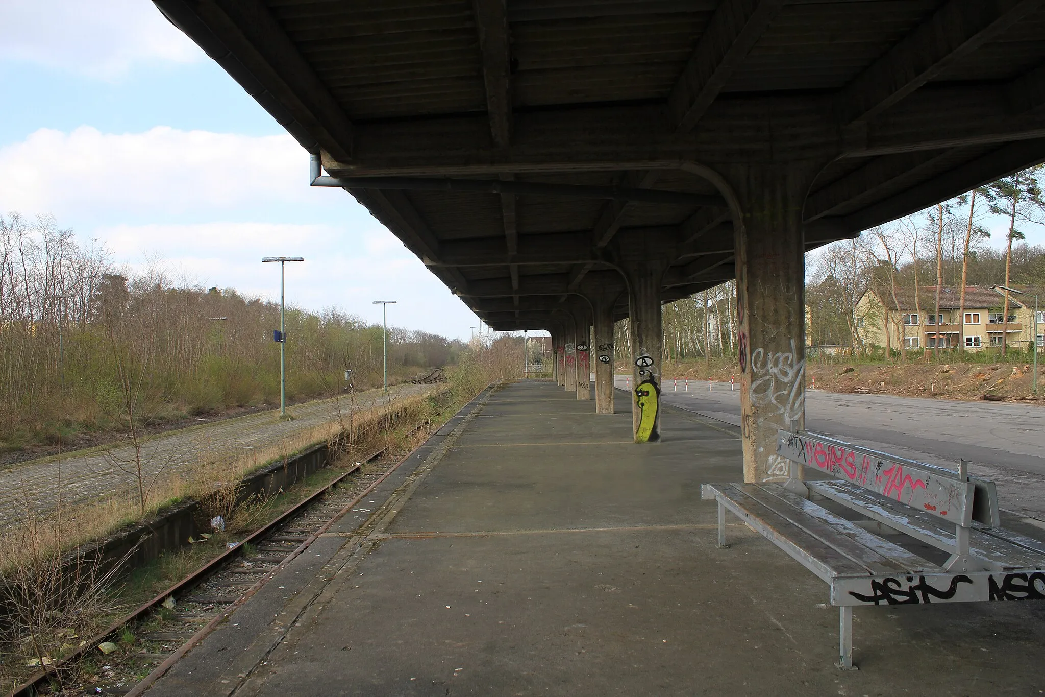 Photo showing: Abschnitt des Bahnhofes in Espelkamp