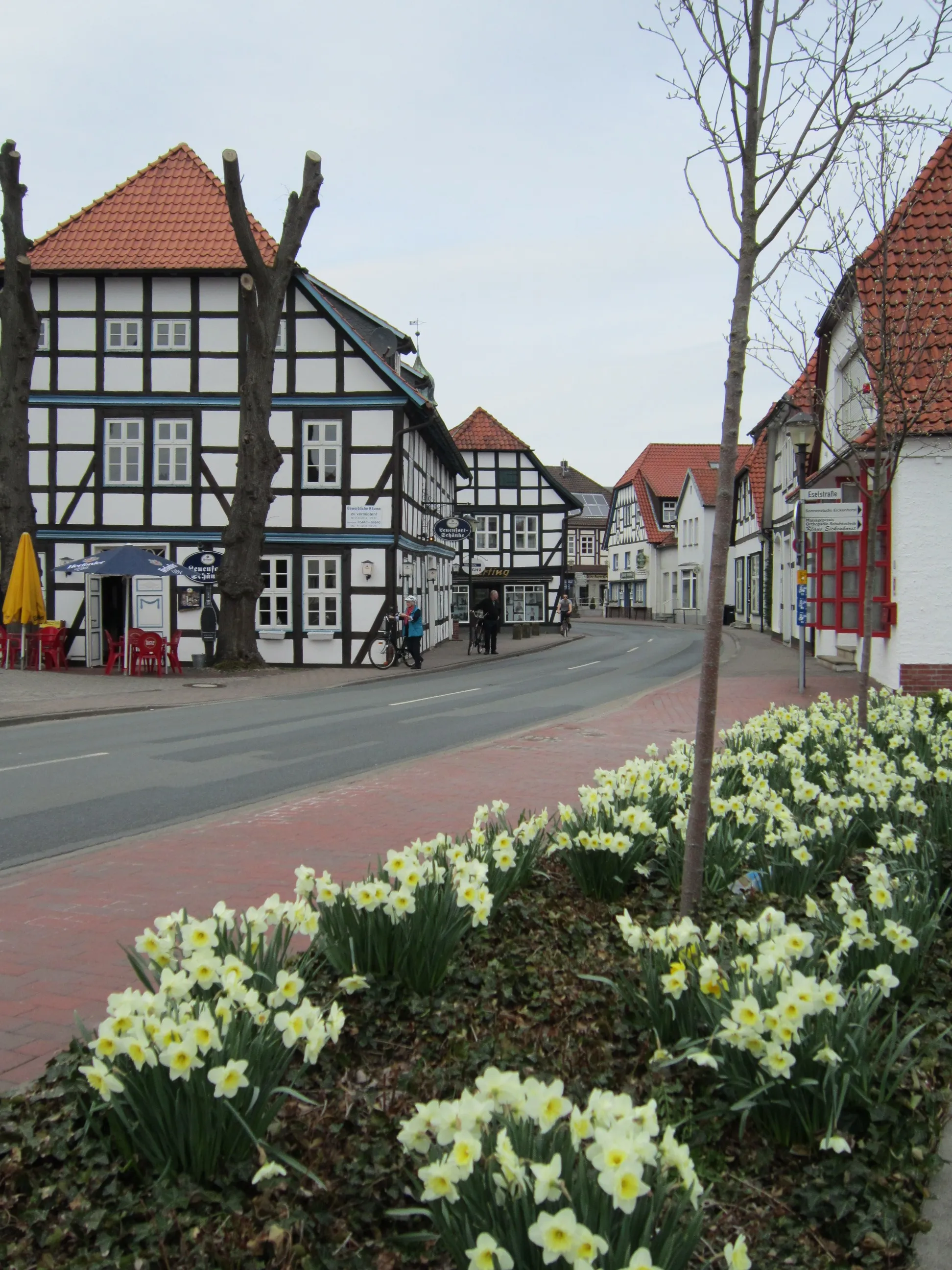 Photo showing: Main Street in Lemförde, Landkreis Diepholz