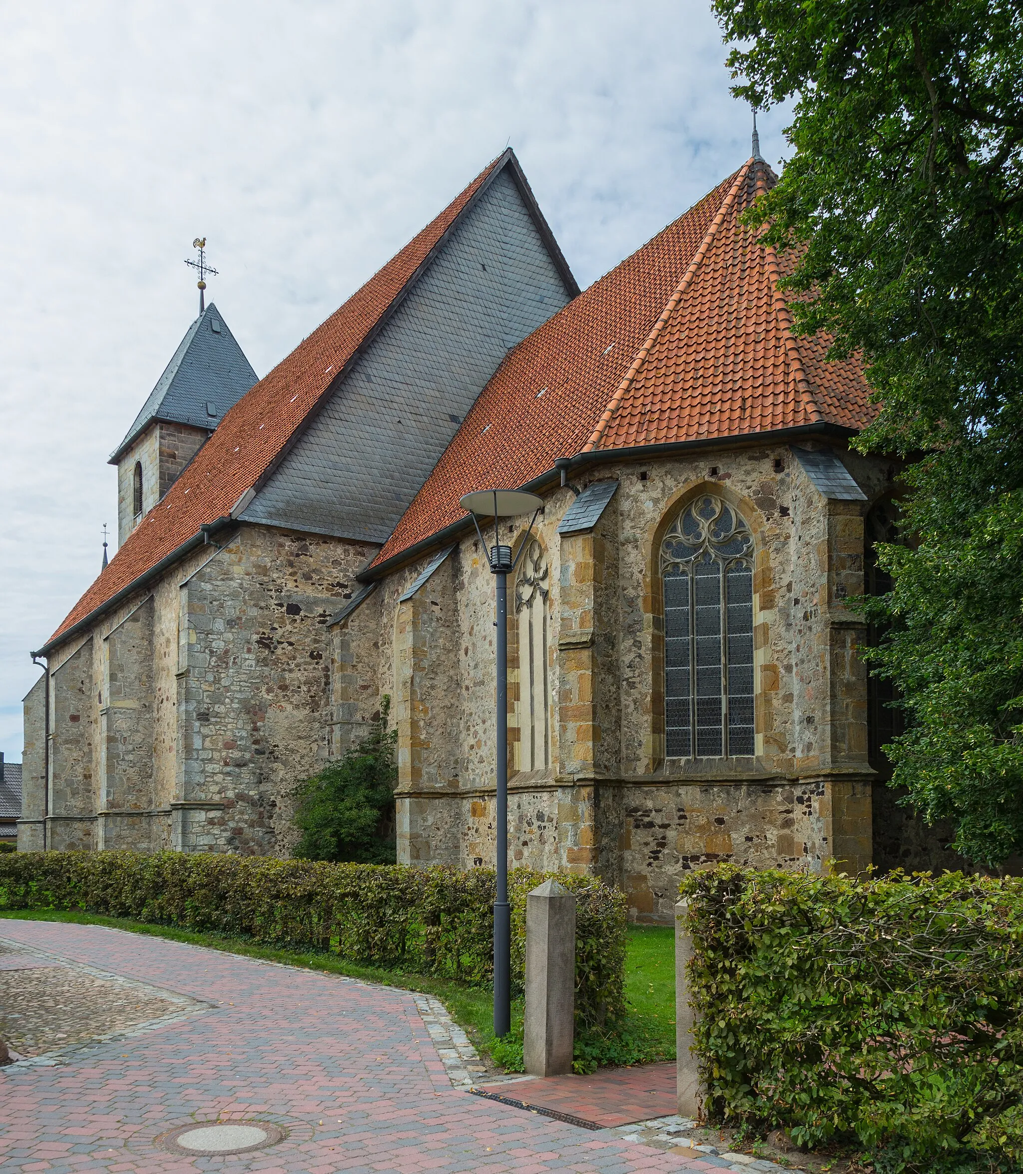 Photo showing: The Reformed Church of Lengerich, Landkreis Emsland, Lower Saxony, Germany. The building is a listed cultural heritage monument.