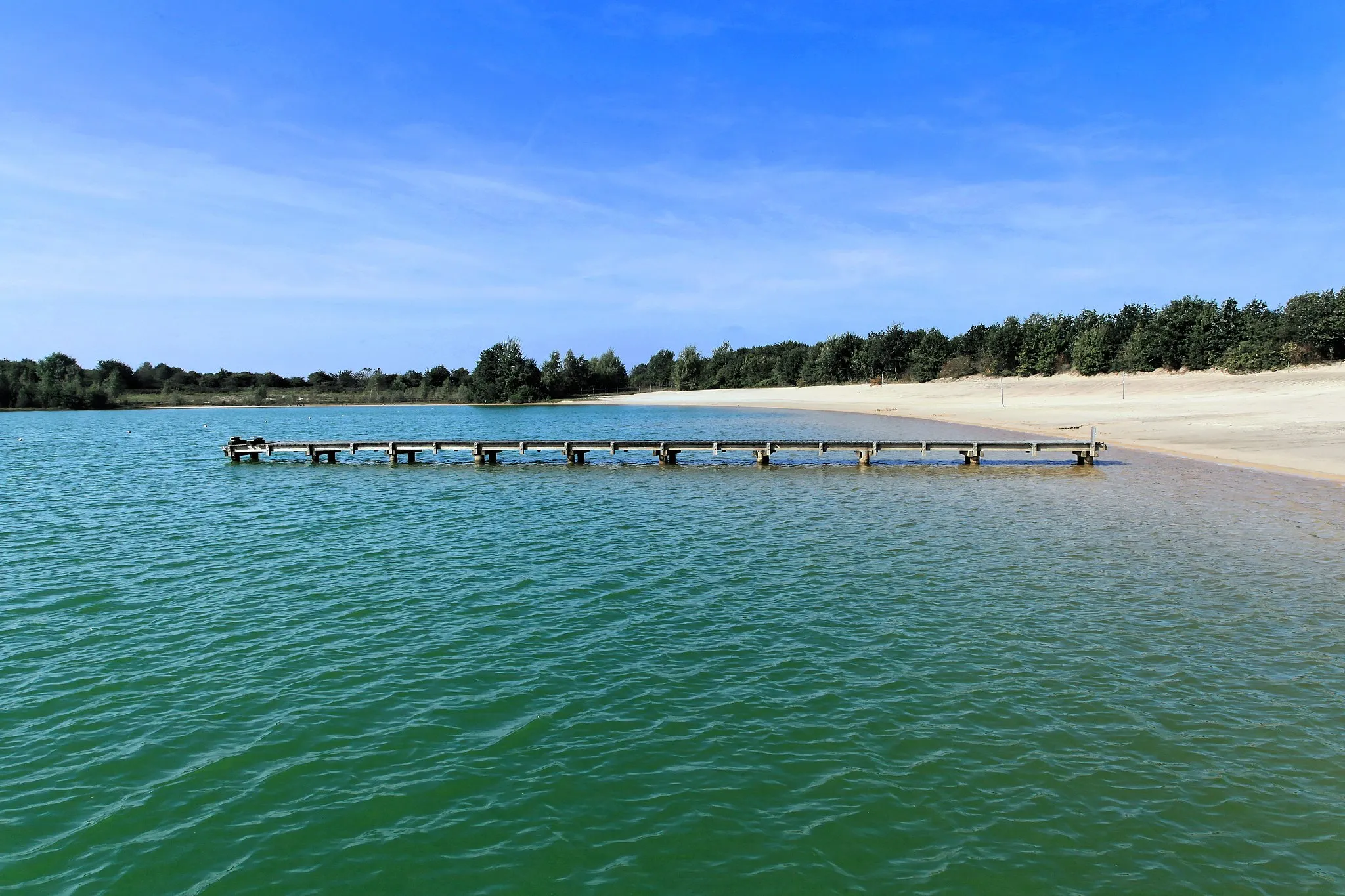 Photo showing: Badestrand Herzogsee, Ossenweg in Walchum