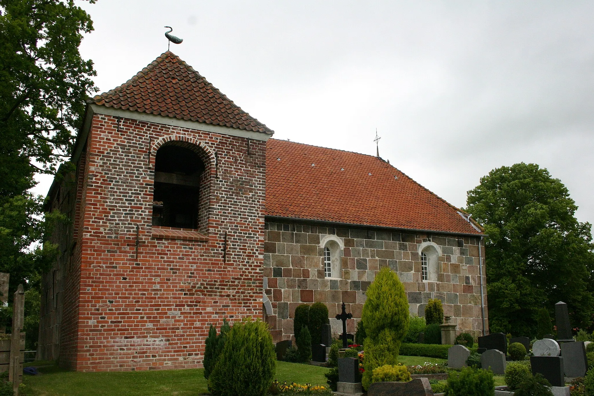 Photo showing: Historic Saint Dionysius Church in Asel, district of Wittmund, East Frisia, Germany