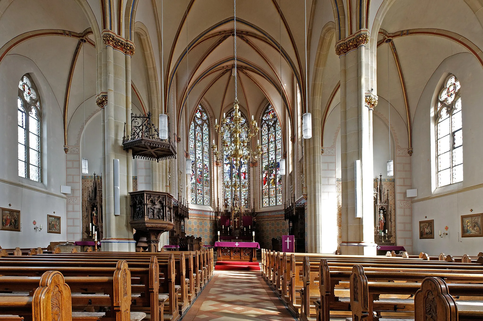 Photo showing: Inside the church, Cappeln (Oldenburg), Germany