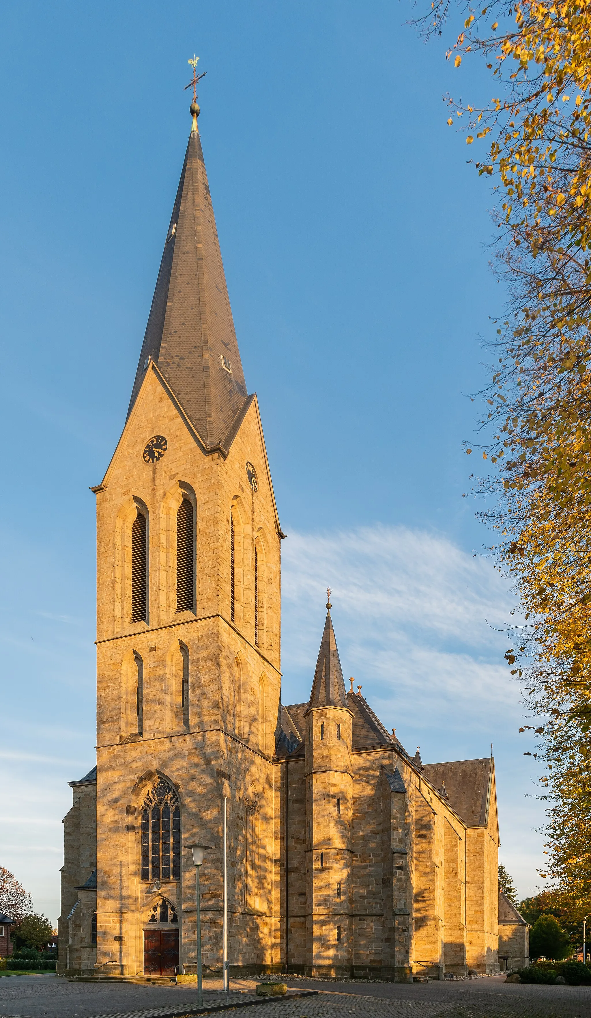 Photo showing: Saint Alexander church in Bawinkel, Lower Saxony, Germany