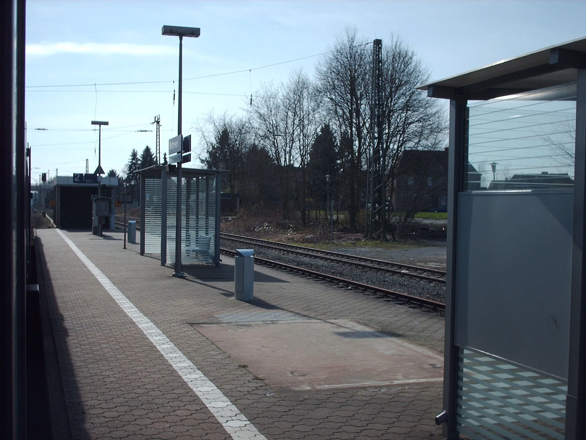 Photo showing: Westbevern station, Telgte, Germany