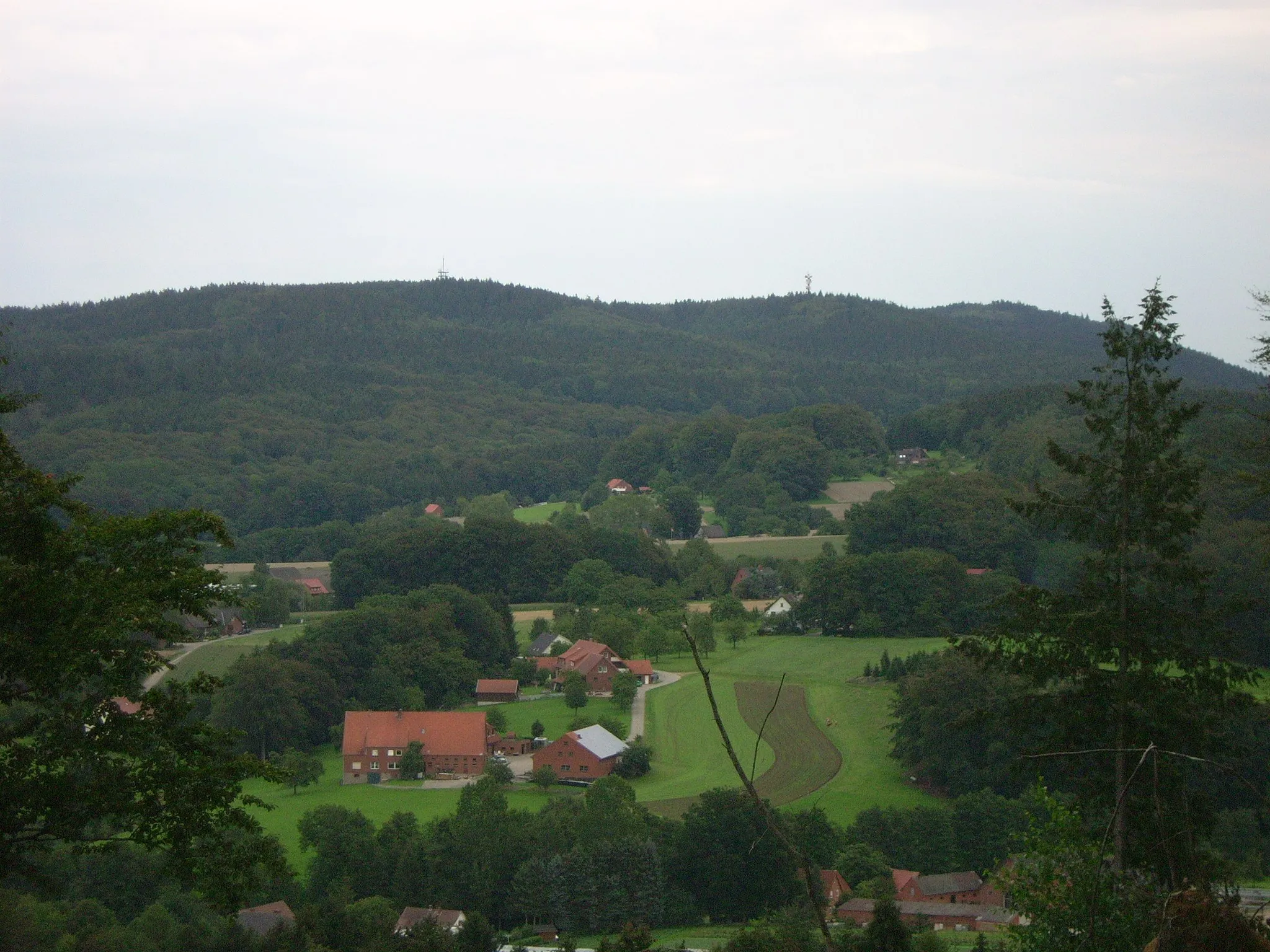 Photo showing: The Dörenberg at Northern Teutoburg Forest. View from Borgberg at Mentrup-Hagen