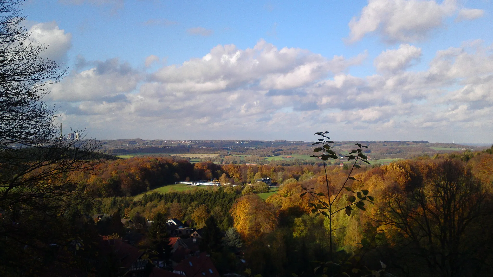 Photo showing: View on the Aatal (Aa valley) at Ibbenbüren / Laggenbeck from the city of Tecklenburg