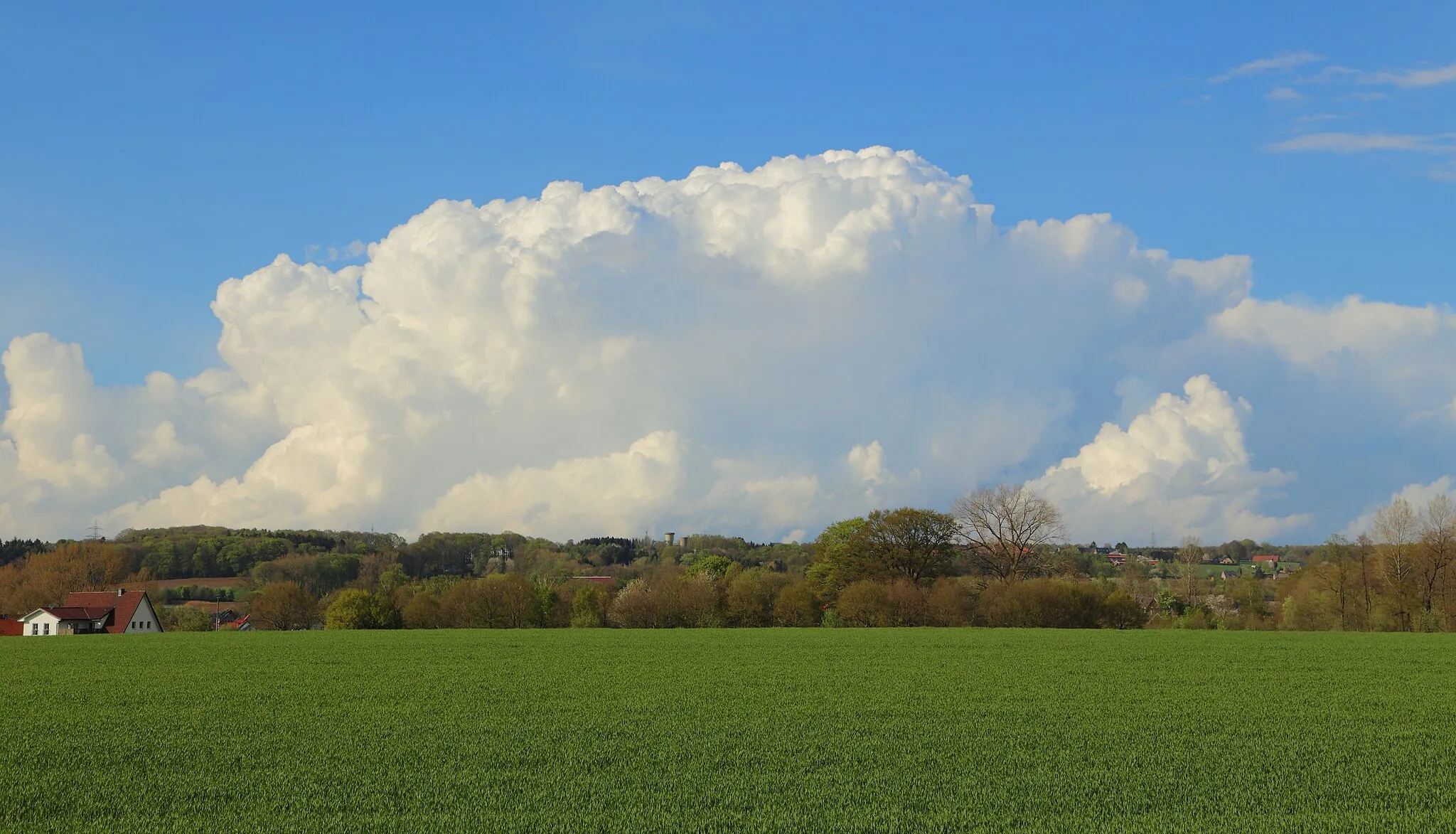 Photo showing: Landscape near Laggenbeck, a district of Ibbenbüren, Kreis Steinfurt, North Rhine-Westphalia, Germany.