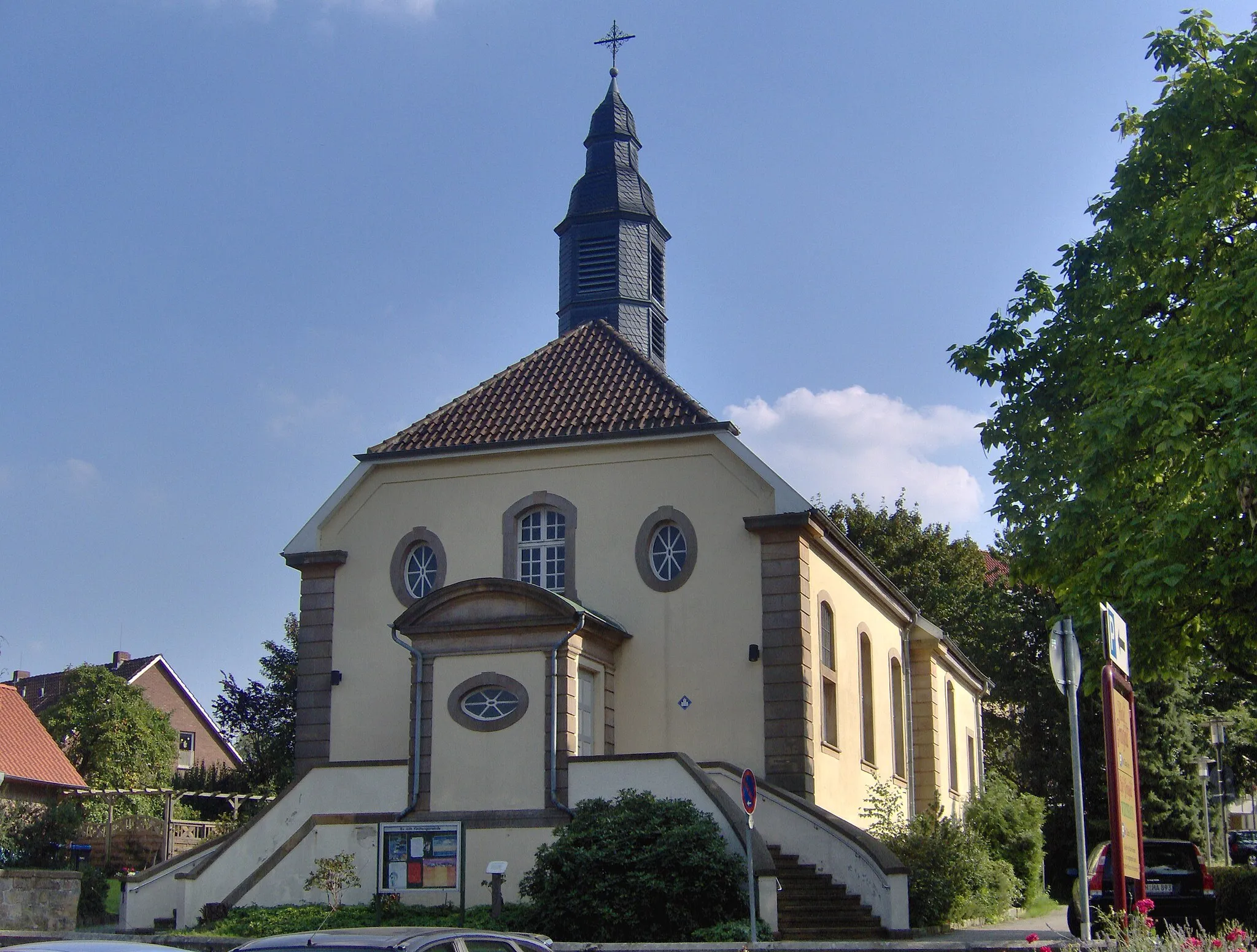 Photo showing: Evangelsich-lutherische Kirche, Schüttorfer Straße 2 in Bad Bentheim in Lower Saxony, Germany