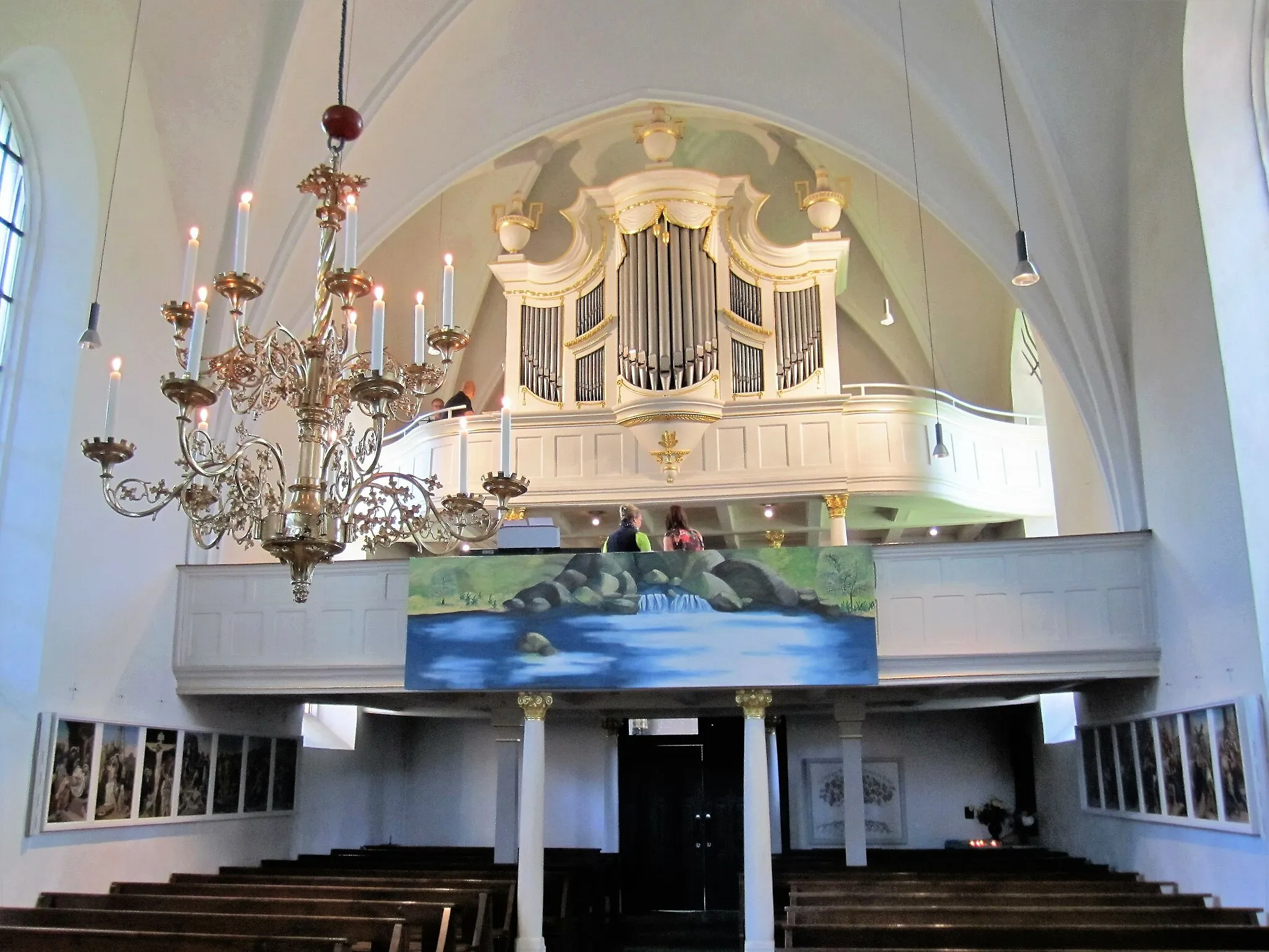 Photo showing: Katholische Pfarrkirche St. Clemens in Holte-Lastrup. Blick auf die Orgelempore.