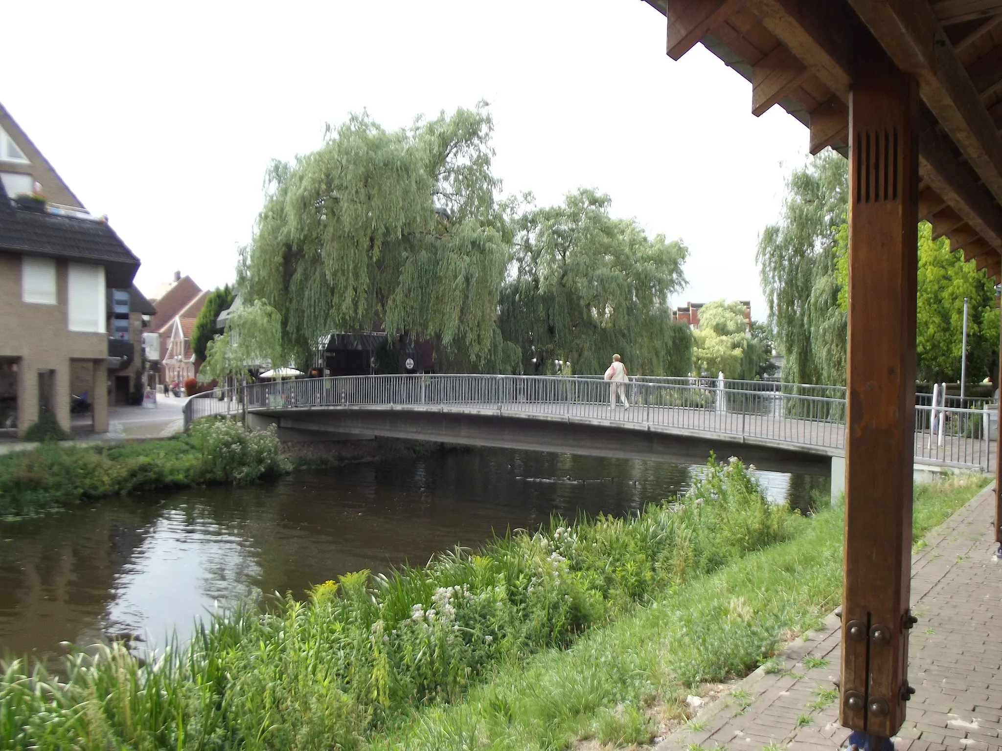 Photo showing: A bridge in Nordhorn named after its partner city Malbork in Poland