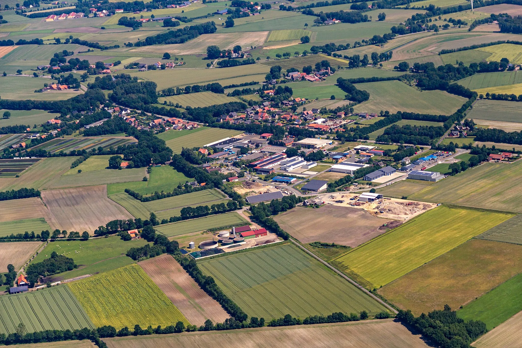 Photo showing: Industrial area “Heiliges Feld”, Hopsten, North Rhine-Westphalia, Germany