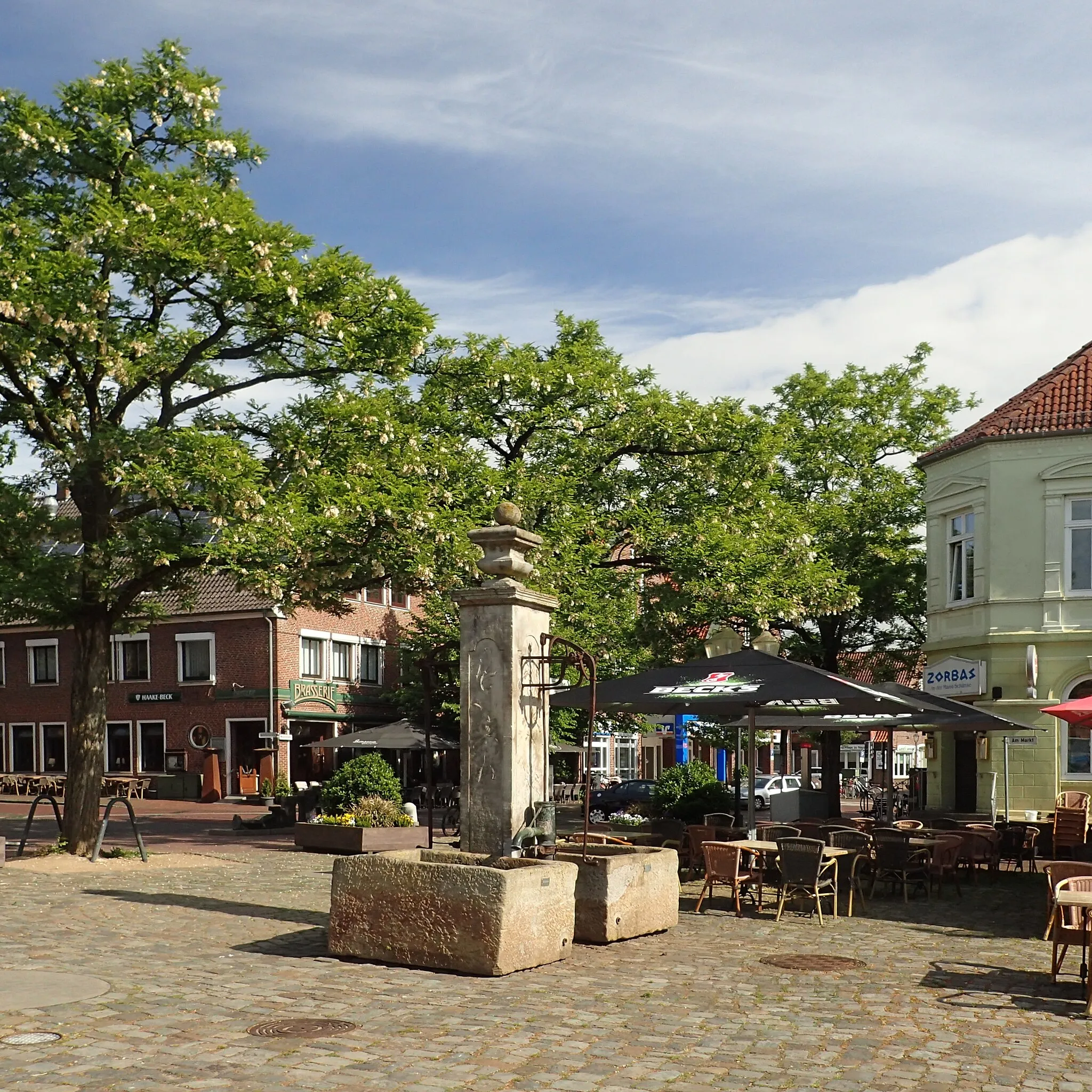 Photo showing: Baudenkmal Wildeshausen Markt Brunnen