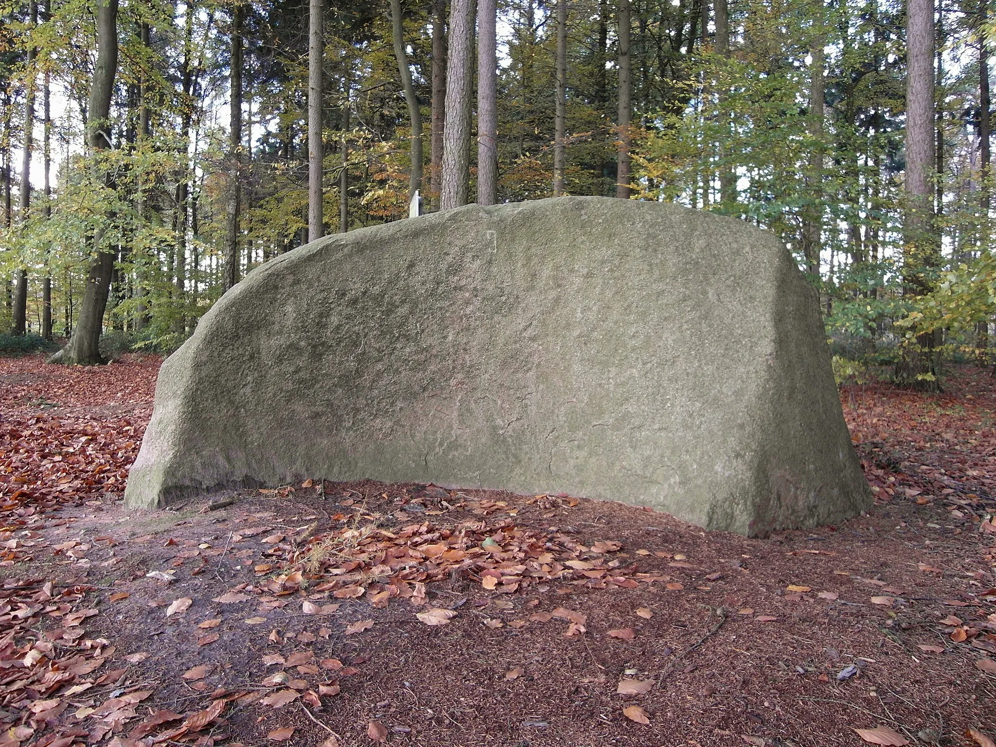 Photo showing: Erratic block "Butterstein" (butter stone) near Vehrte (Lower Saxony).