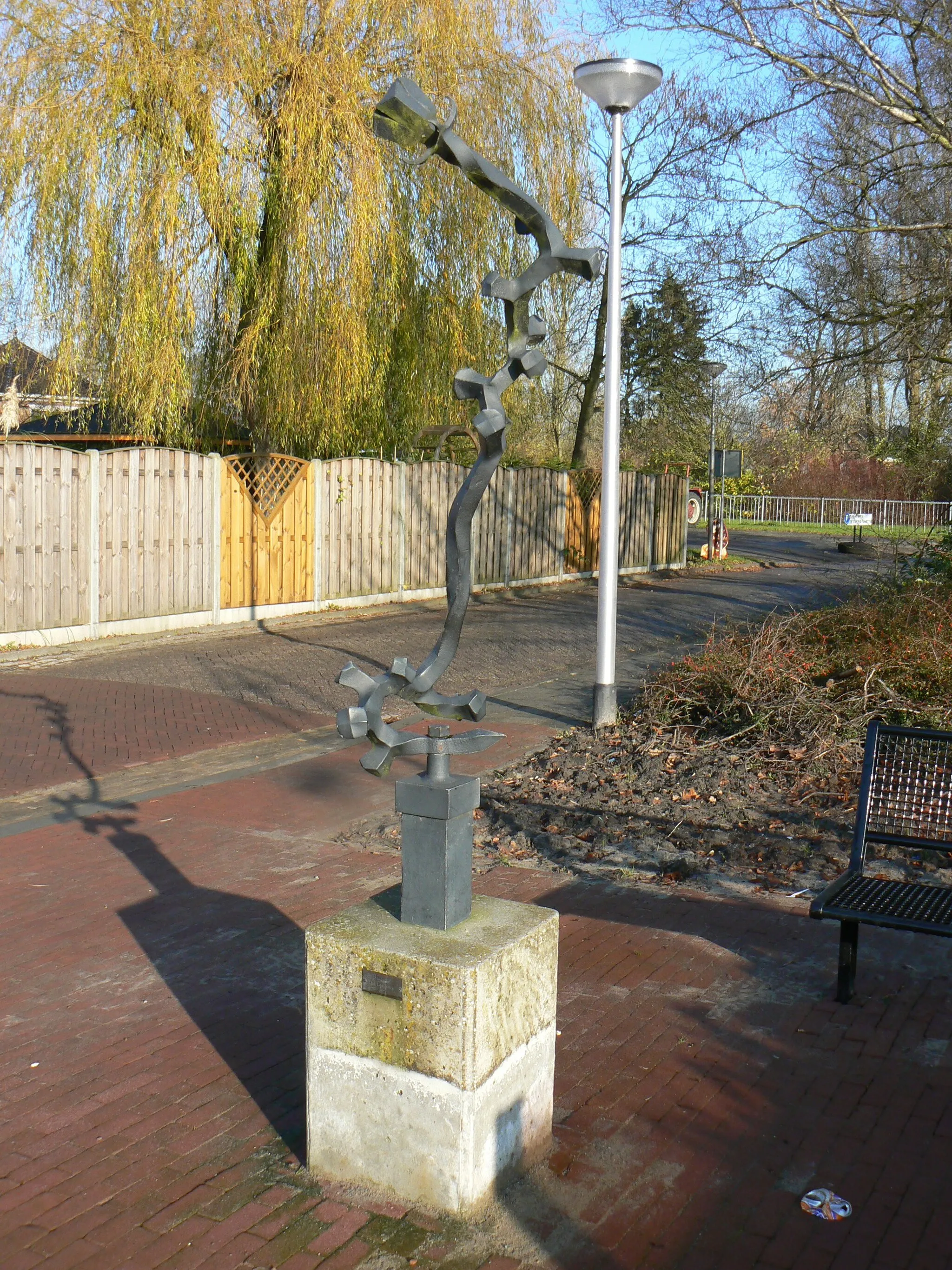 Photo showing: sculpture Bloem by Luc Leenknegt in Oostwold/The Netherlands