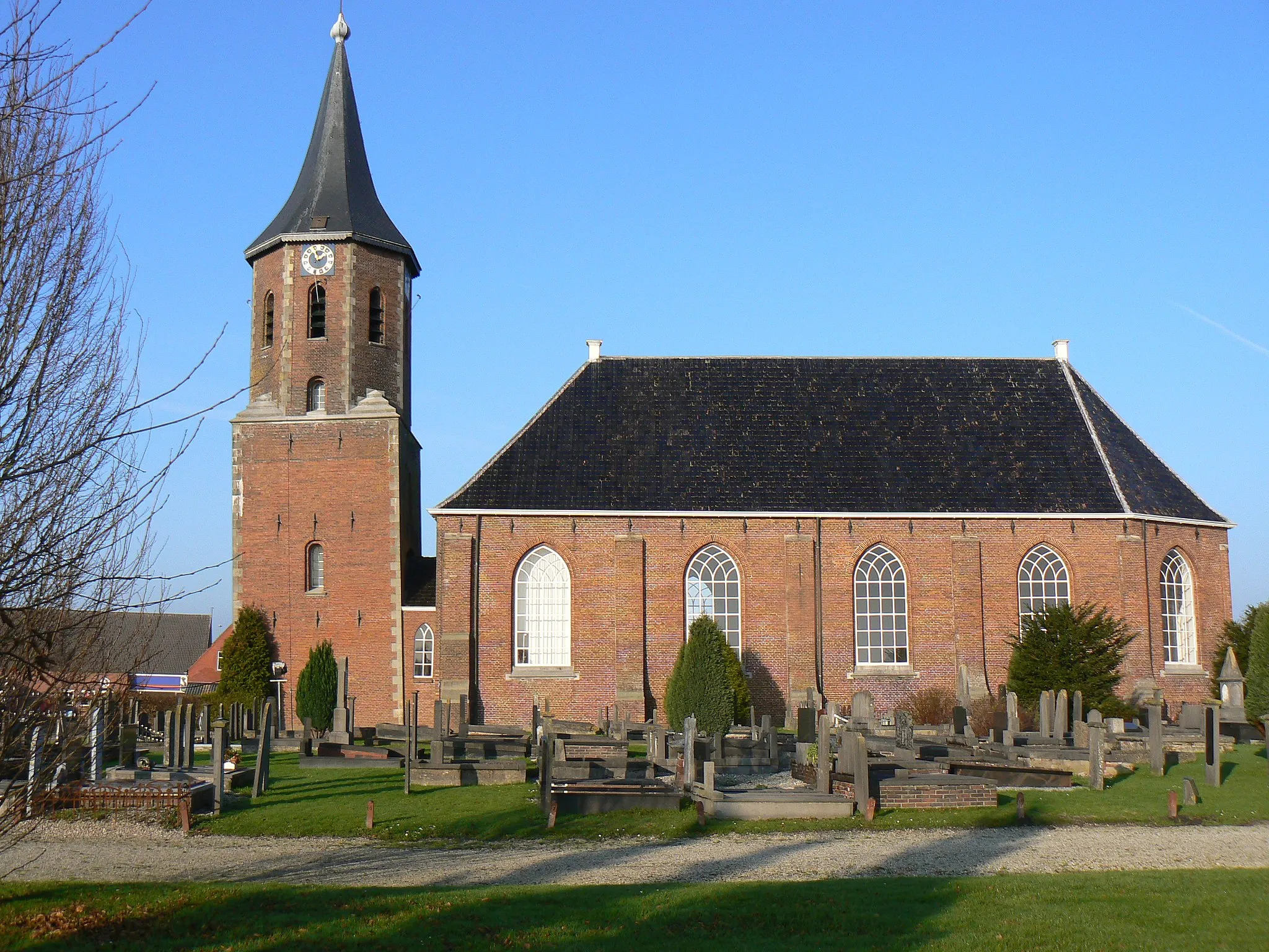 Photo showing: church in Nieuwolda/The Netherlands