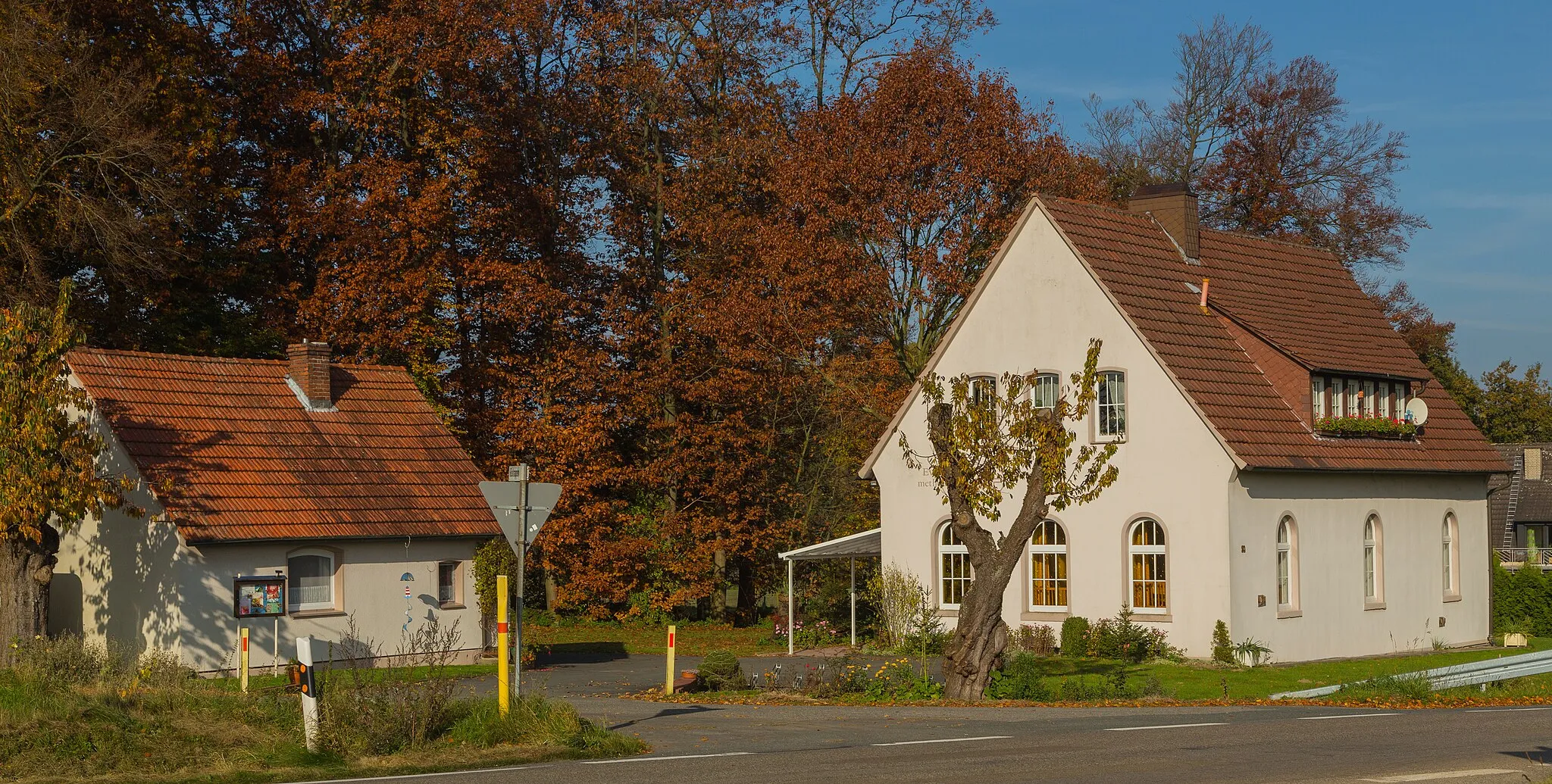 Photo showing: Methodist Chapel in Westerkappeln-Metten, Kreis Steinfurt, North Rhine-Westphalia, Germany.