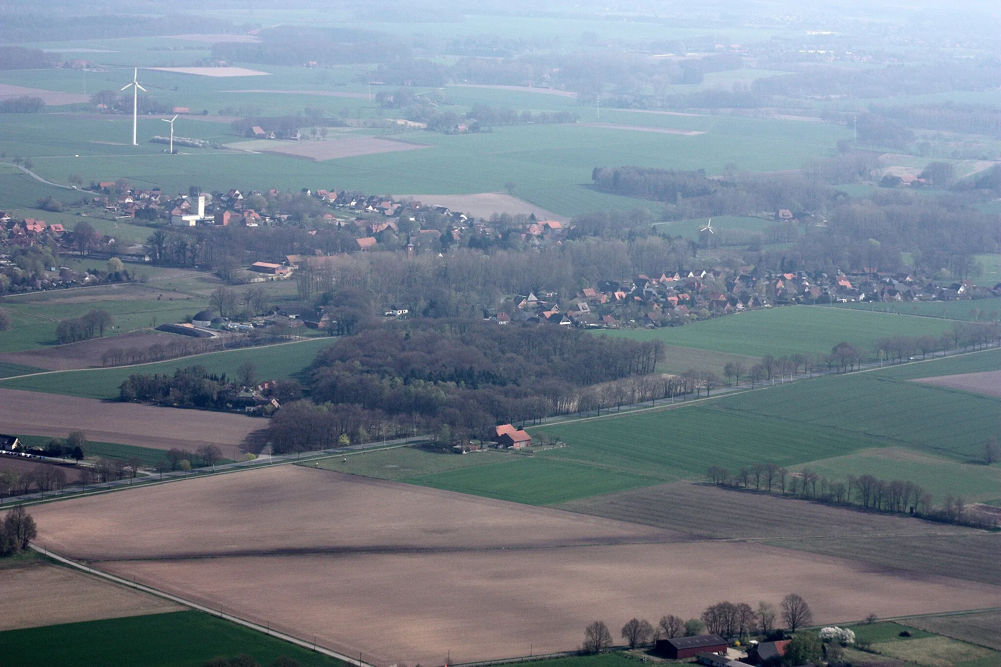 Photo showing: Nordwohlde, Bassum, Landkreis Diepholz, Niedersachsen; Luftbildaufnahme